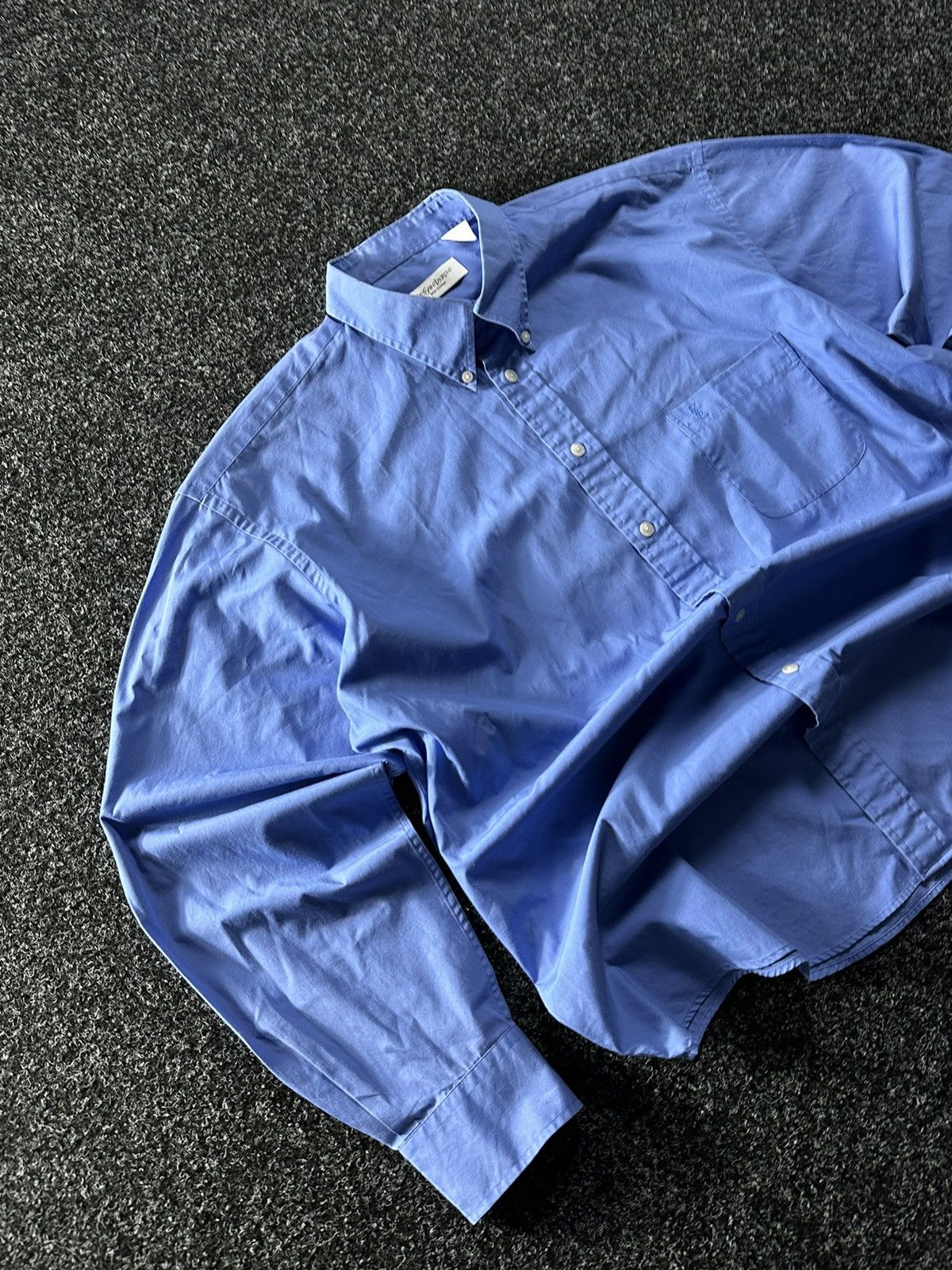 Yves Saint Laurent VNTG🚨Yves Saint Laurent Blue COTTON shirt YSL rare Flannel Size US L / EU 52-54 / 3 - 2 Thumbnail