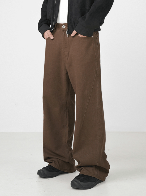 Japanese Brand × Jean Men's washed brown Maillard loose jeans Size US 32 / EU 48 - 3 Thumbnail