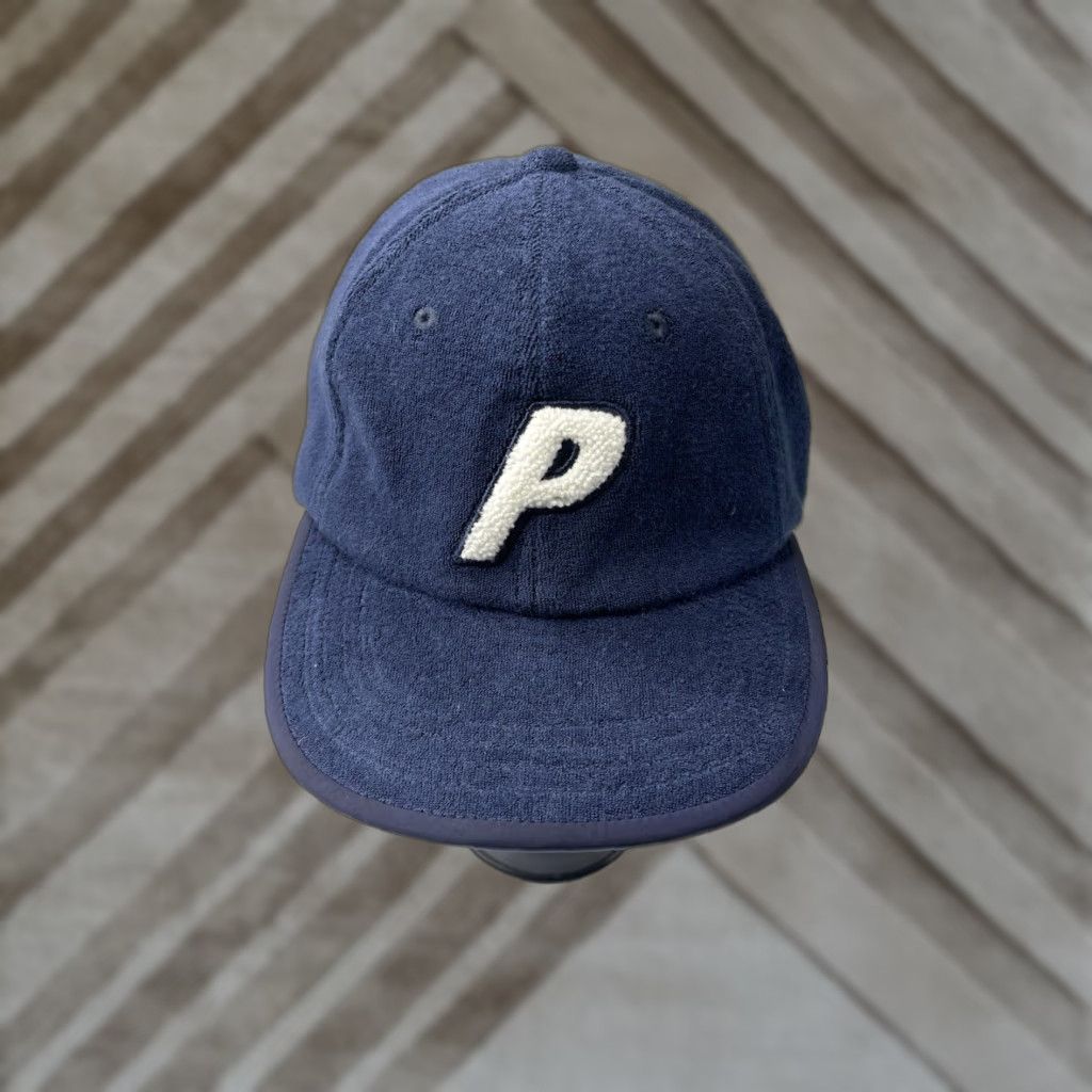 Palace Palace Hat Cap Blue One Size Adjustable Baseball Cap Men Streetwear Towelling P 6 Panel Cotton Skull? Size ONE SIZE - 1 Thumbnail