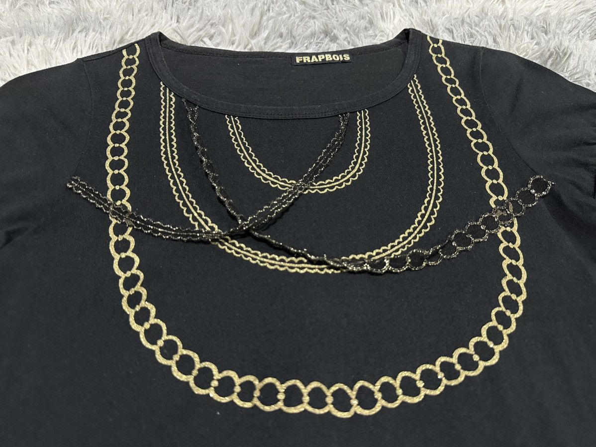 Frapbois 🔥Y2K Frapbois Trompe L’oiel Gold Chain Necklace Shirt Size US S / EU 44-46 / 1 - 1 Thumbnail