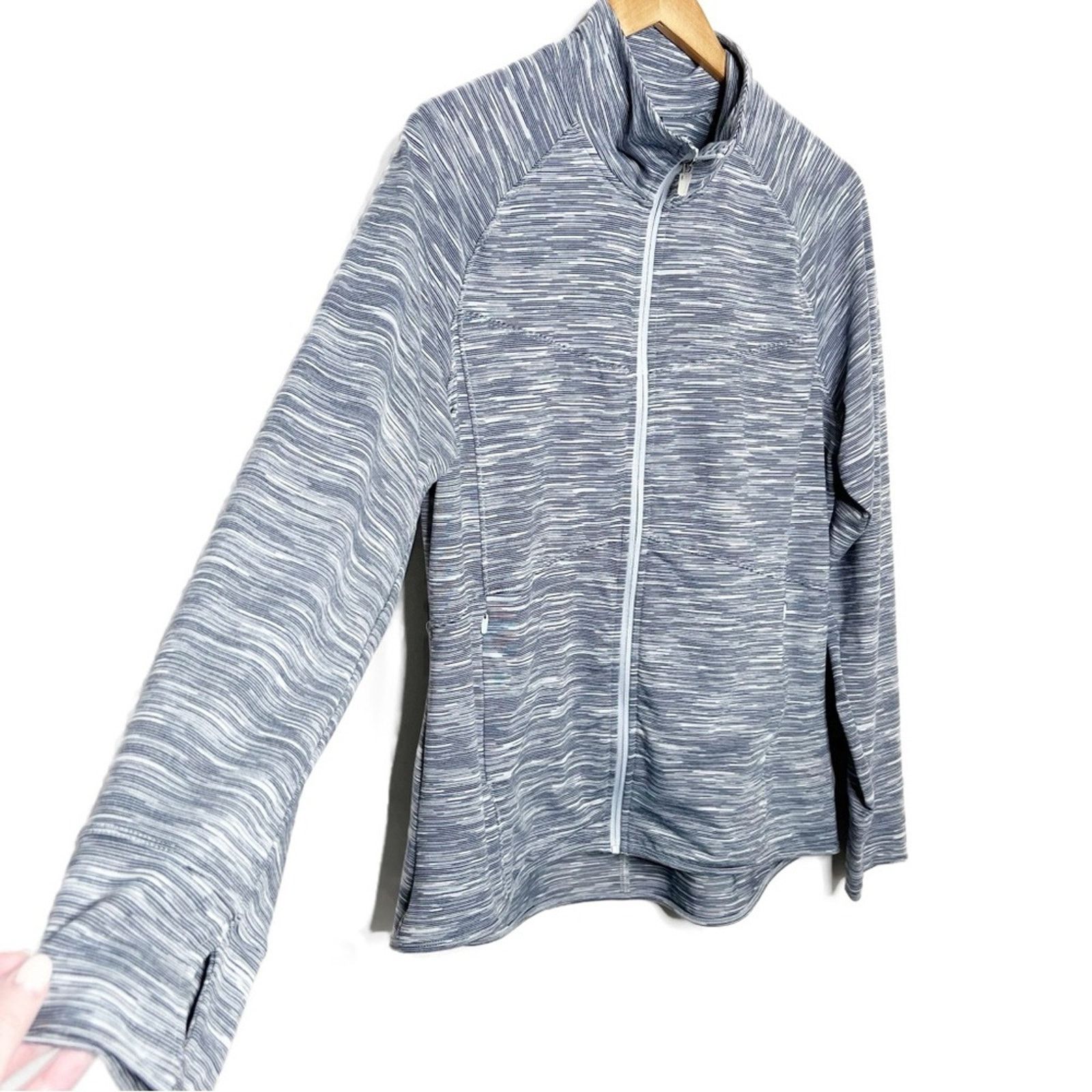 Champion Champion Women's Heather Grey Full Zip Athletic Jacket Size XL / US 12-14 / IT 48-50 - 2 Thumbnail