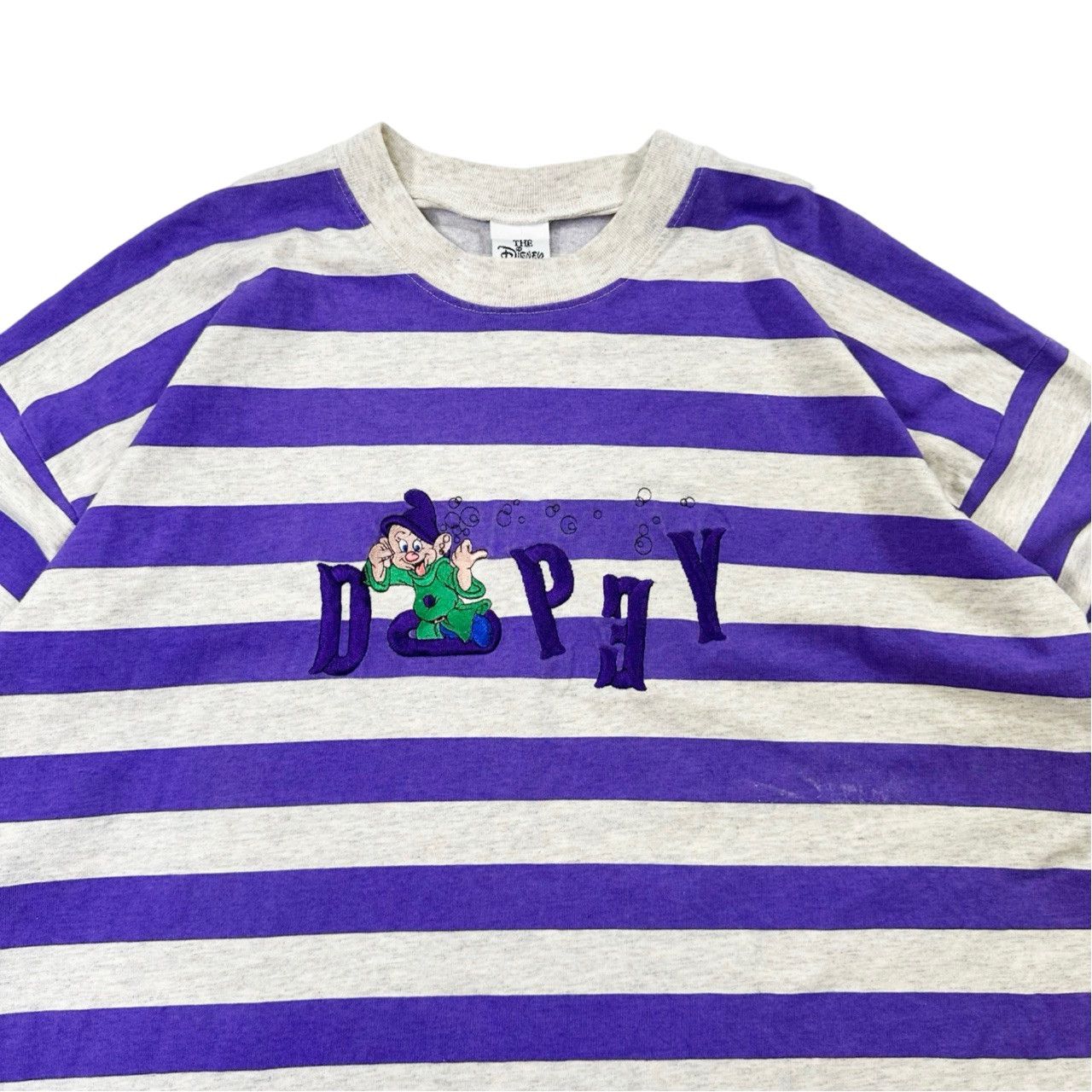 Vintage Vintage 90s Snow White Dopey Embroidered Striped Shirt Size US XL / EU 56 / 4 - 2 Thumbnail