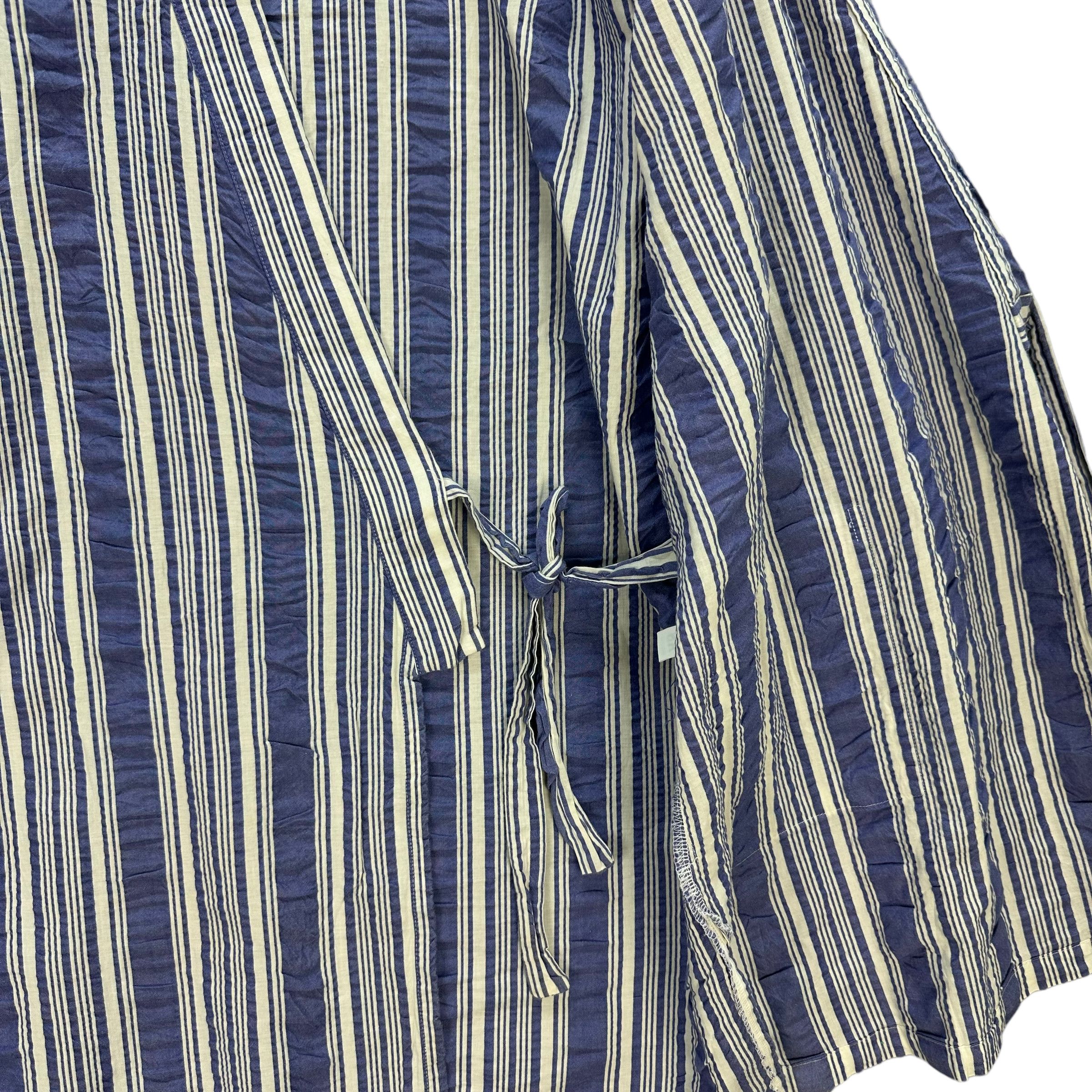Kansai Yamamoto RARE🔥 VINTAGE KANSAI MAN STRIPED KIMONO JACKET #7558-153 Size US L / EU 52-54 / 3 - 9 Thumbnail