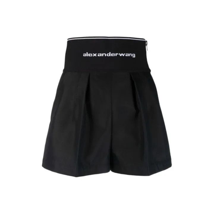Alexander Wang Alexander Wang High-Waisted Printed Logo Shorts 0079 Size 26" / US 2 / IT 38 - 1 Thumbnail