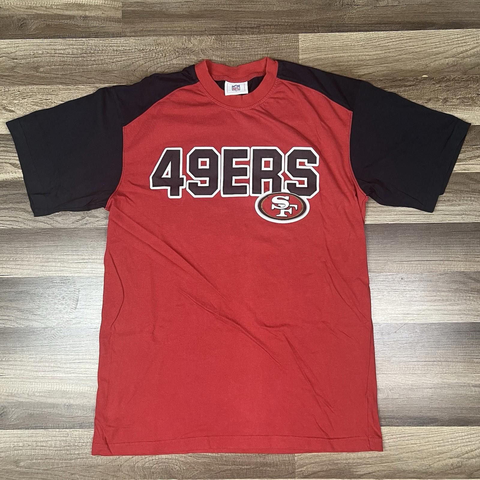 NFL Y2K VTG NFL San Francisco 49ers Spellout Logo Shirt Sz Large Size US L / EU 52-54 / 3 - 1 Thumbnail