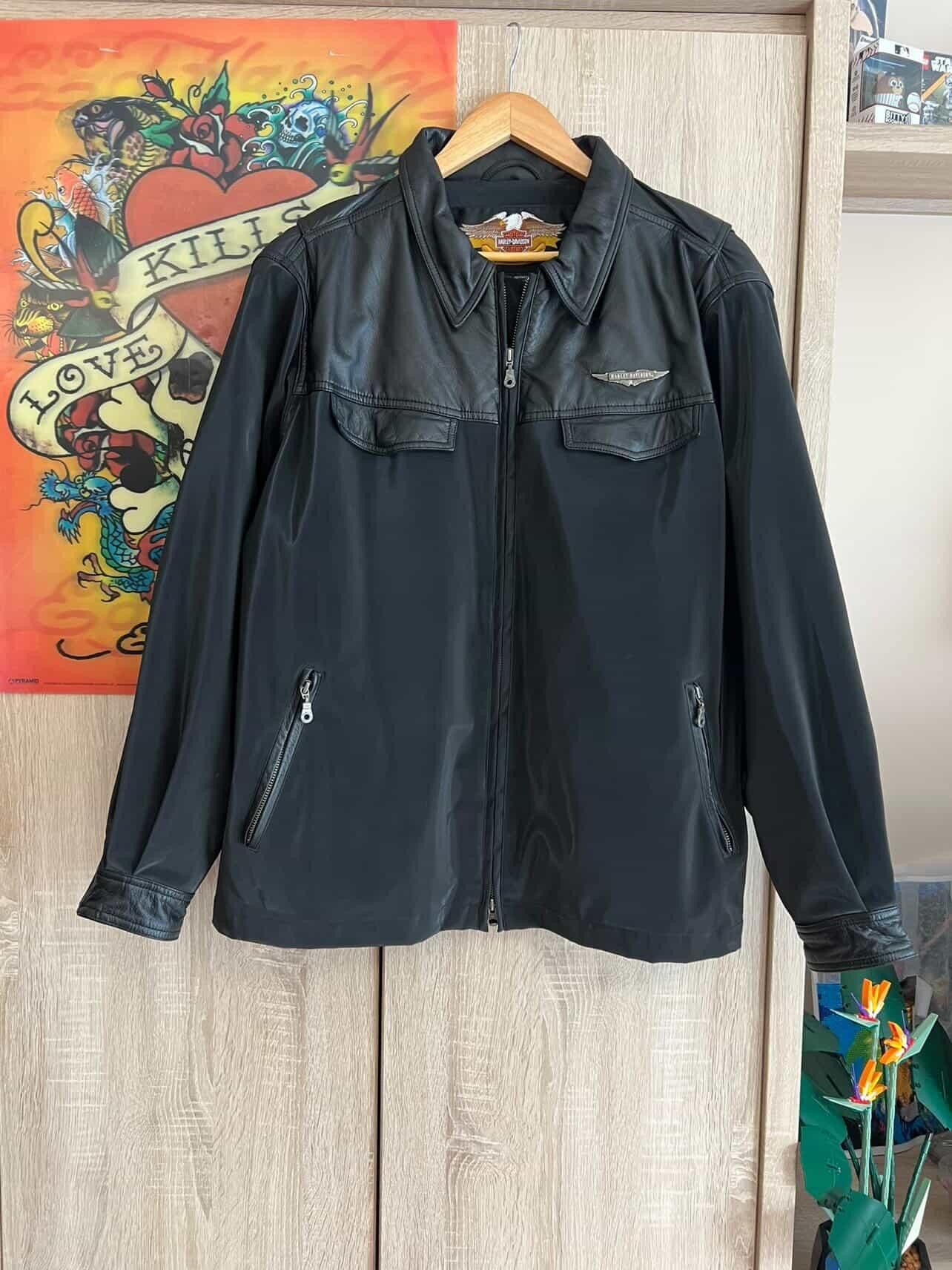 Harley Davidson Harley Davidson Hybrid Jacket Genuine leather with PVC 💥🔥 Size US XL / EU 56 / 4 - 8 Thumbnail