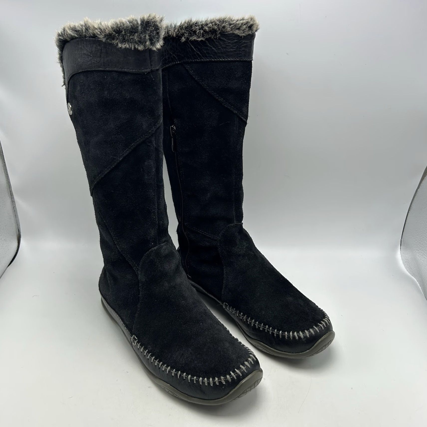The North Face VINTAGE? The North Face Boots Womens Black Suede Primaloft 200 Mocassin Mid-Calf Snow Boot Womens 7 Black The North Face Janey"} Size US 10 / IT 40 - 3 Thumbnail