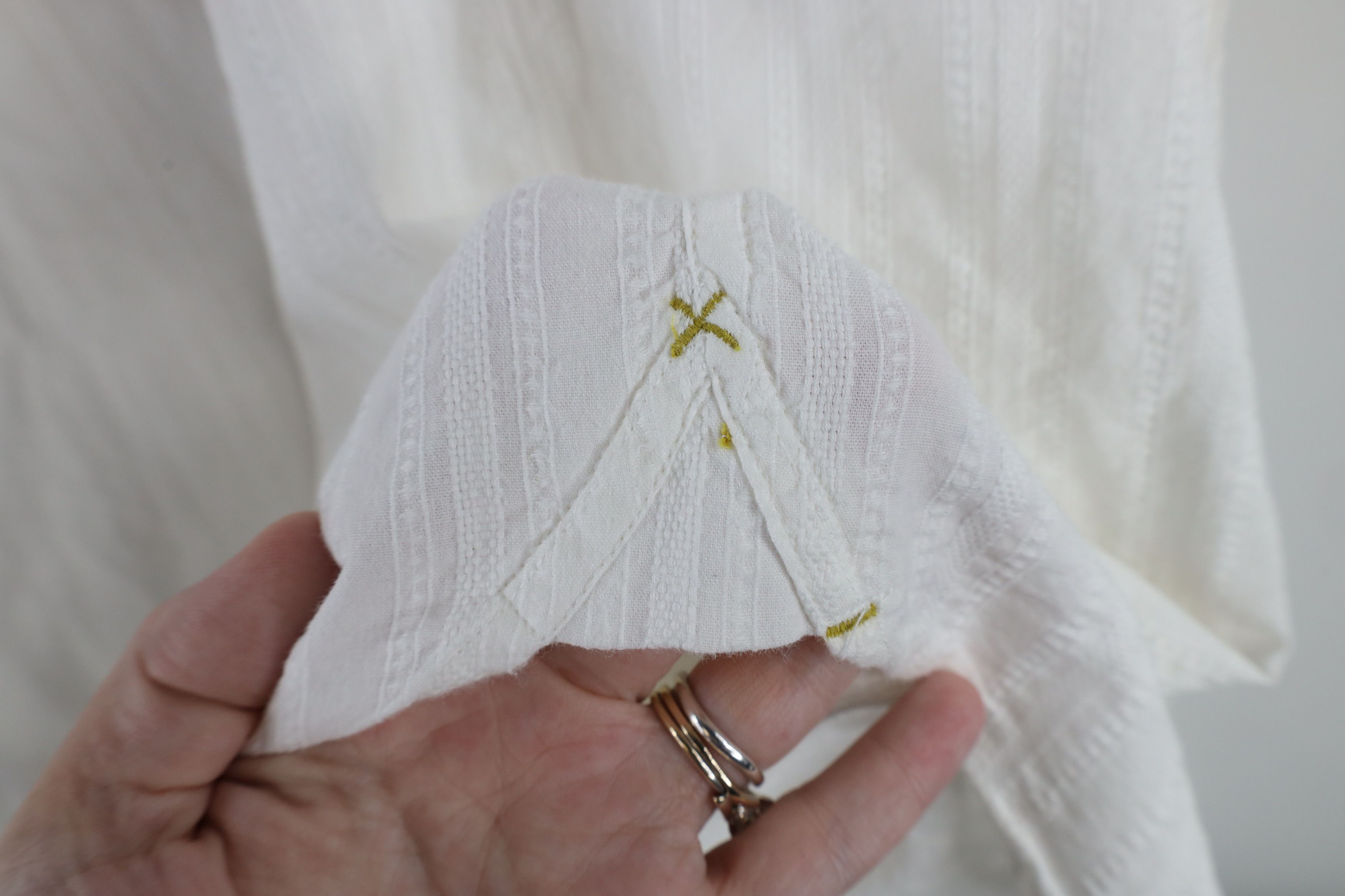 Vintage Vintage 90s Streetwear Collared Button Shirt White Cotton Size US XXL / EU 58 / 5 - 12 Thumbnail
