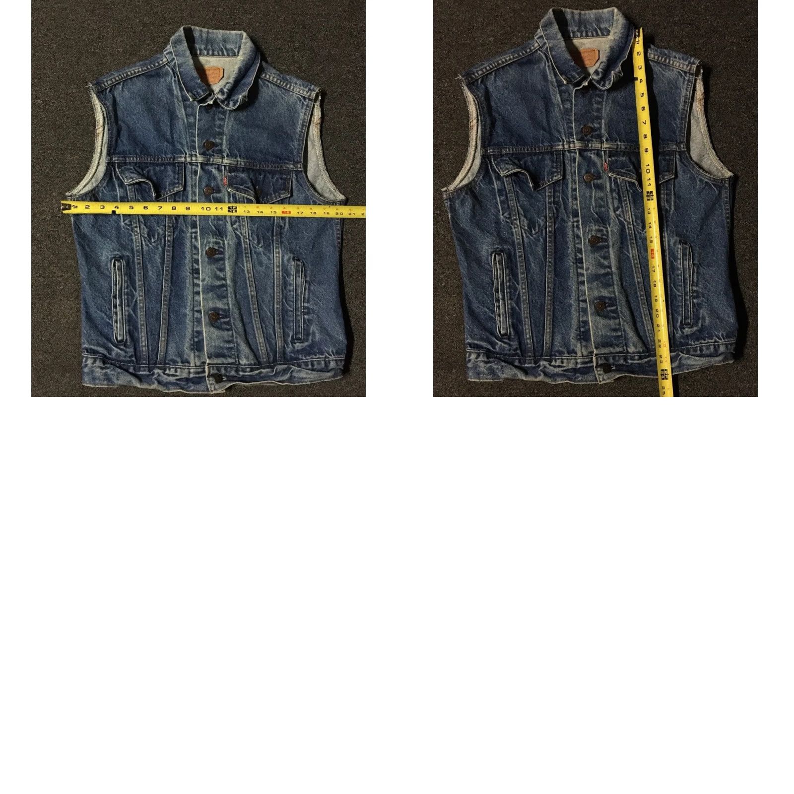 Levi's Vtg 80s Levi's Faded Arizona Skull Denim Vest 40R S USA Trucker Grunge Biker Punk Rock Vest Mens Blue" Size US S / EU 44-46 / 1 - 10 Thumbnail