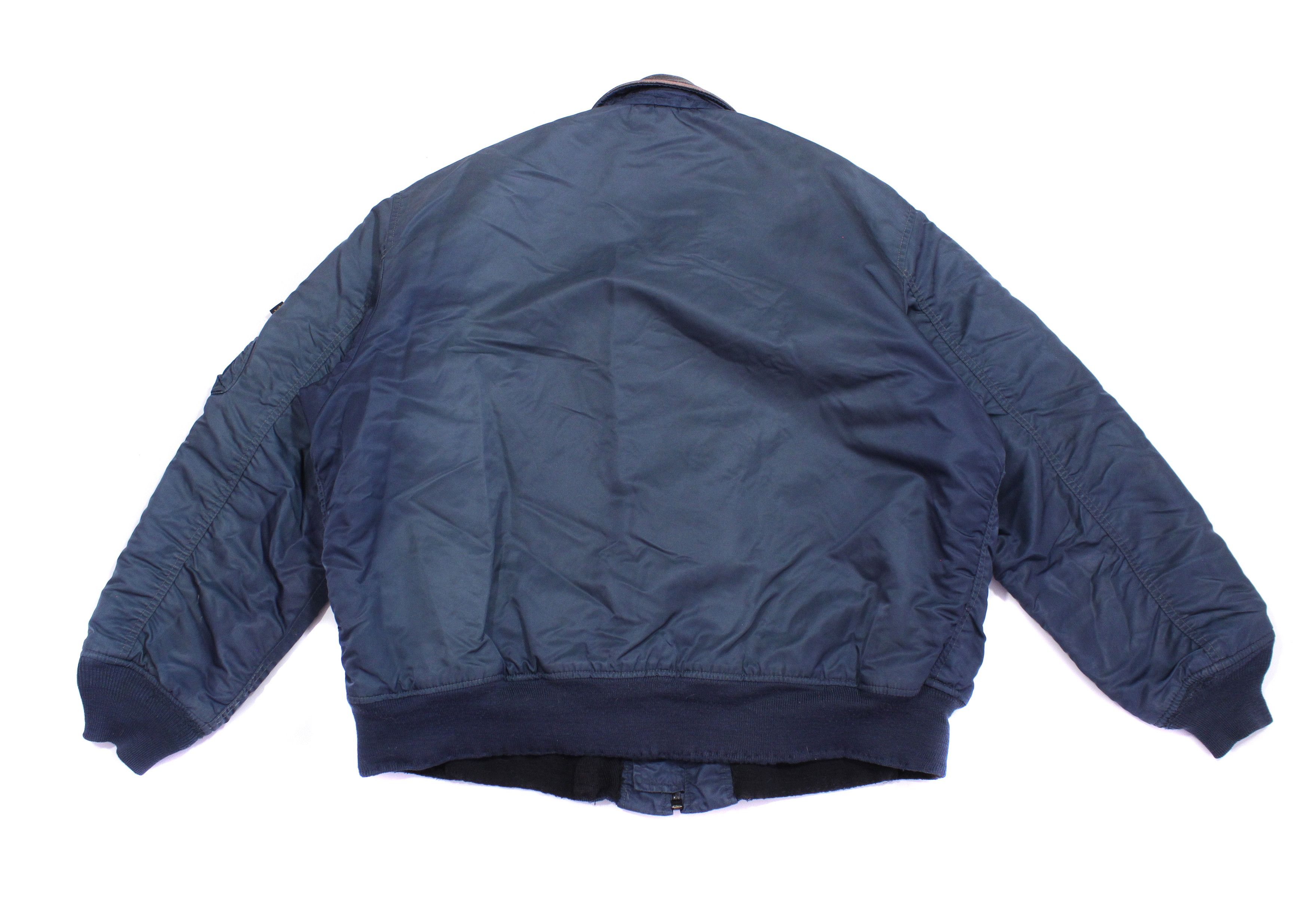 Alpha Industries 2003 Distressed Warm Nylon Aviation Bomber Vintage Size US XL / EU 56 / 4 - 3 Thumbnail