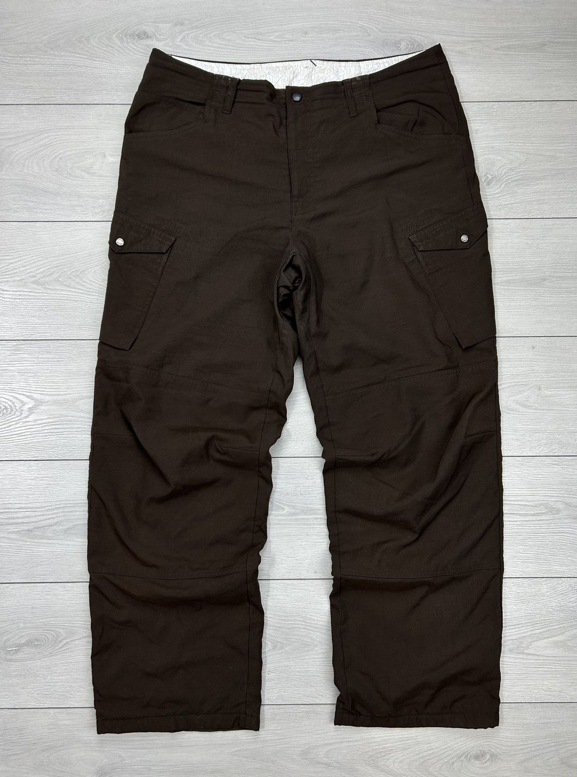 Nike ACG × Vintage Nike ACG Vintage Warm Cargo Pant Brown Size 36 Size US 36 / EU 52 - 4 Thumbnail