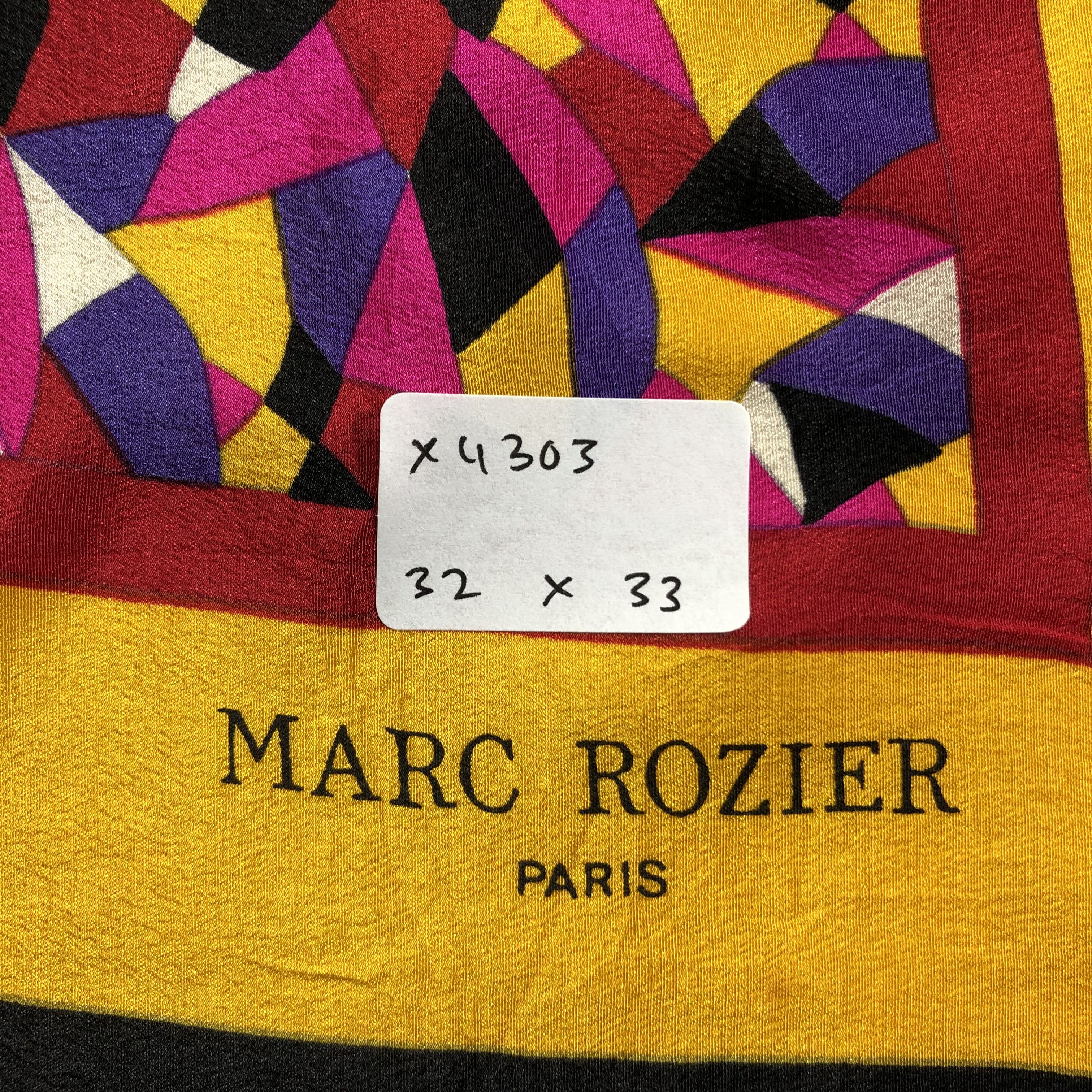 Vintage Vintage Marc Rozier Silk Scarf Size ONE SIZE - 7 Thumbnail
