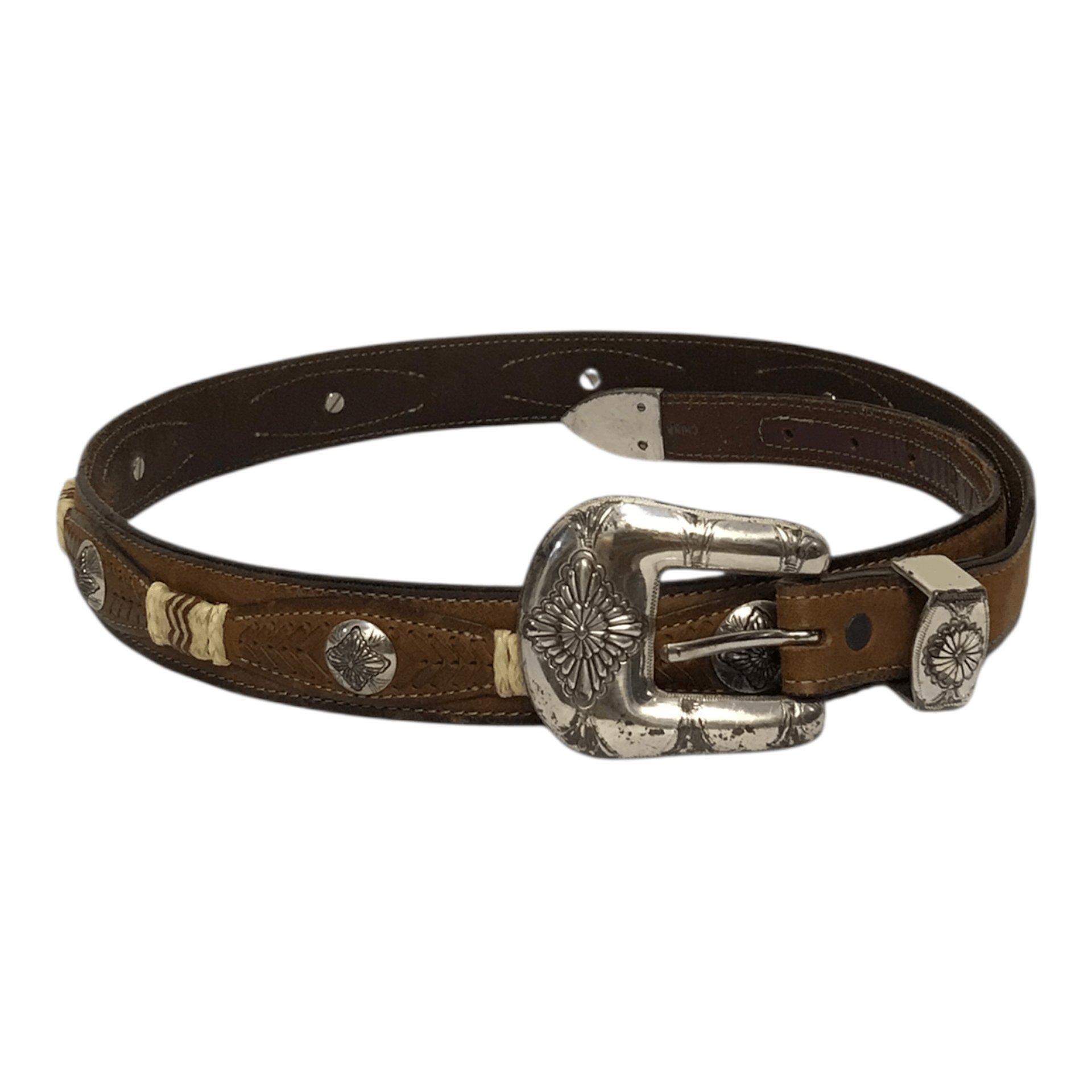 Tony Lama Tony Lama western Cowhide Leather Belt Size ONE SIZE - 2 Thumbnail