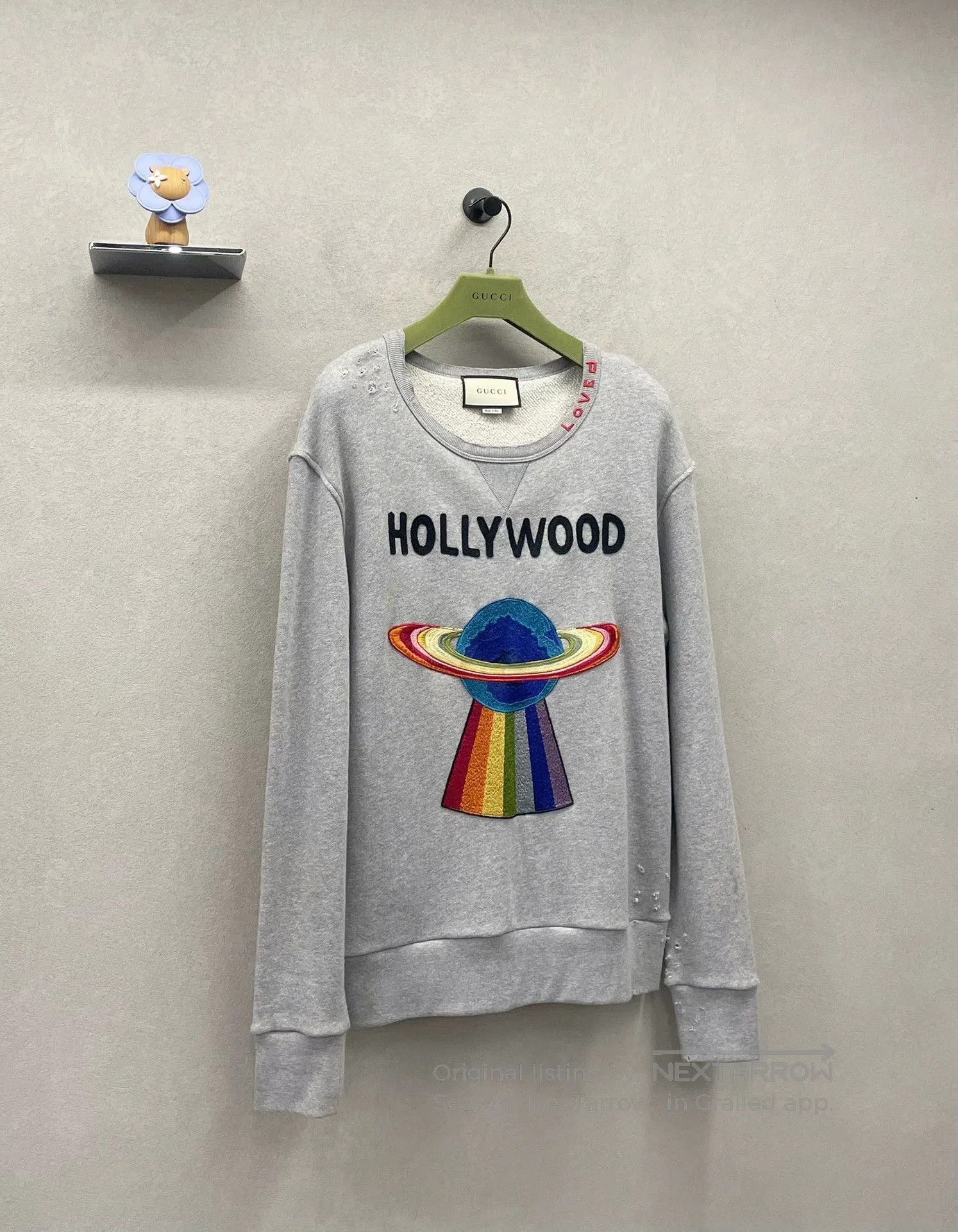 Gucci gucci gray hollywood embroidered sweatshirt size s. Size US S / EU 44-46 / 1 - 3 Thumbnail
