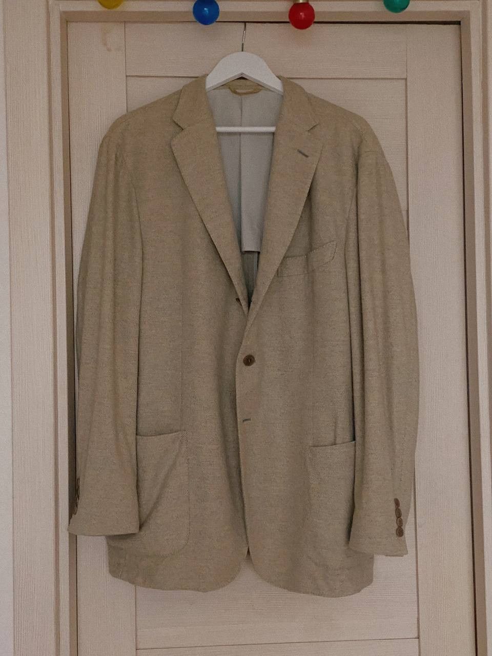 Ermenegildo Zegna Ermenegildo Zegna Oasi Cashmere Blazer 2023 Beige Size 54R - 2 Thumbnail