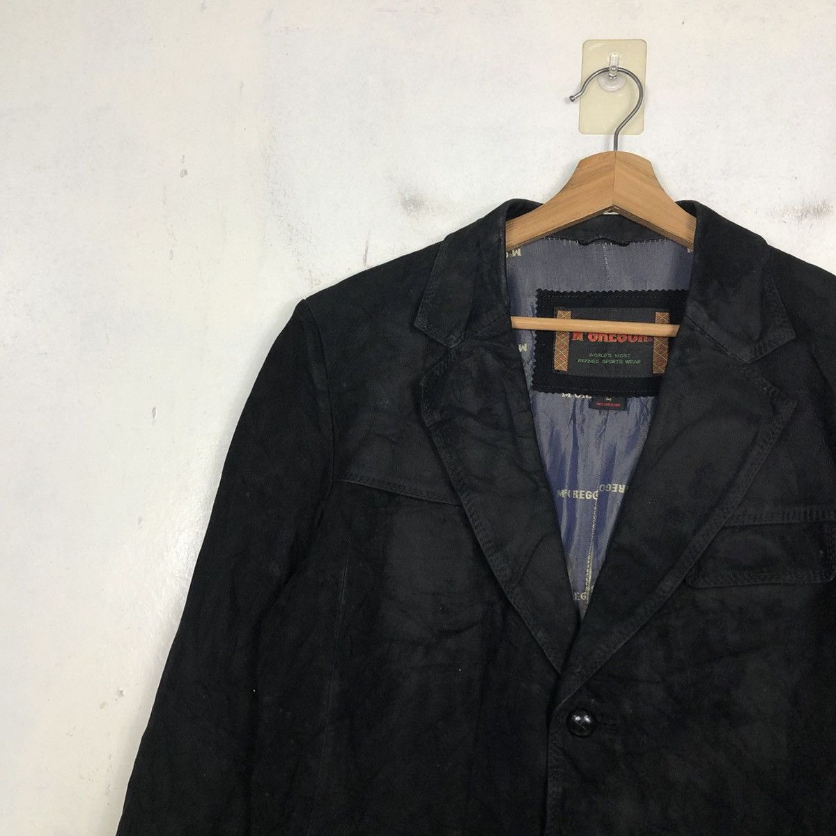 Japanese Brand Vintage Genuine Leather Jacket Mc Gregor Issey Miyake Size US M / EU 48-50 / 2 - 9 Thumbnail