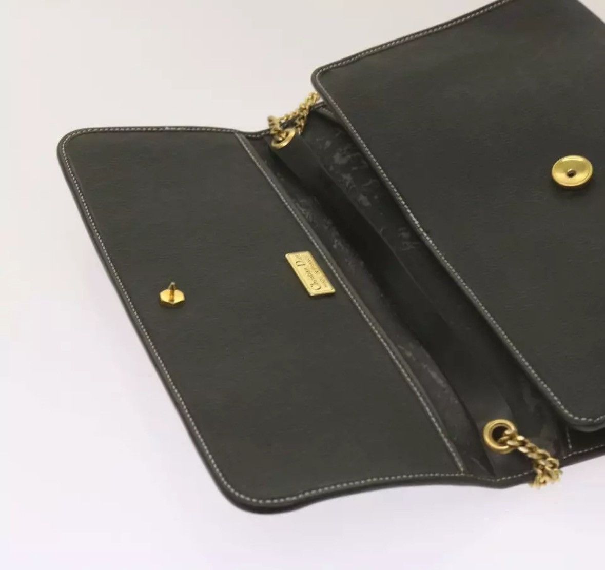 Christian Dior Monsieur × Dior × Vintage Christian Dior Vintage Honeycomb Canvas Chain Shoulder Bag Size ONE SIZE - 18 Thumbnail
