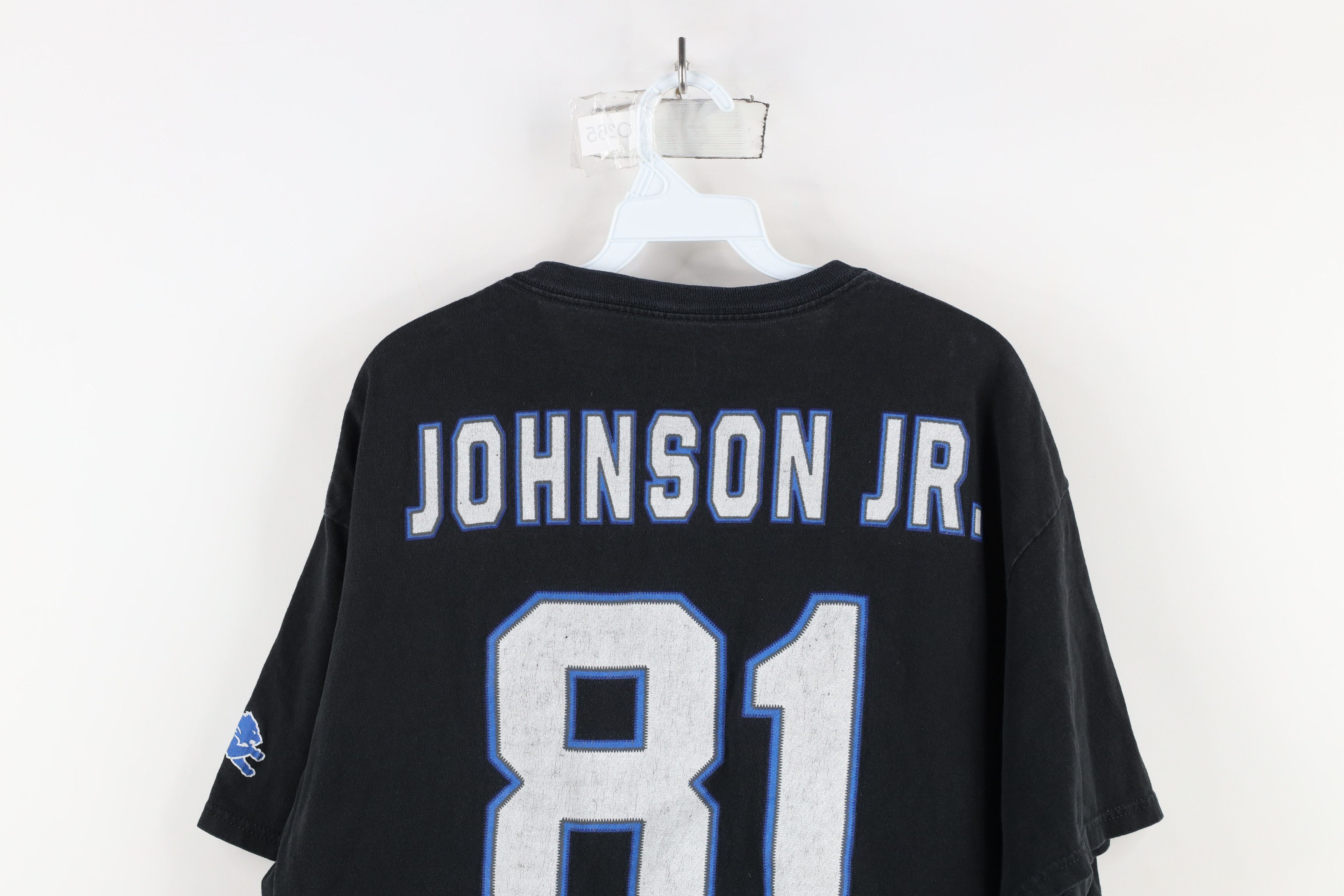 Vintage Vintage NFL Johnson Jr Detroit Lions Football Jersey T-Shirt Size US XL / EU 56 / 4 - 13 Thumbnail