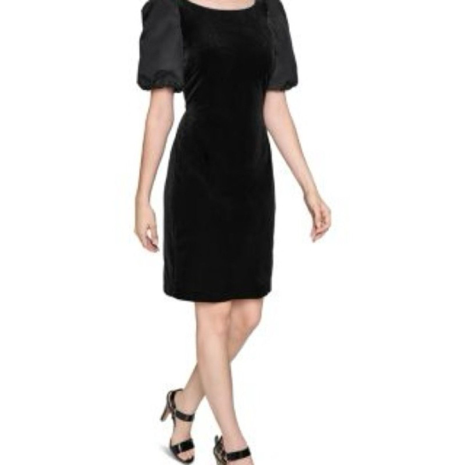 Karl Lagerfeld KARL LAGERFELD PARIS Elegant Black Puff Sleeve Dress Size 4 Size S / US 4 / IT 40 - 11 Thumbnail