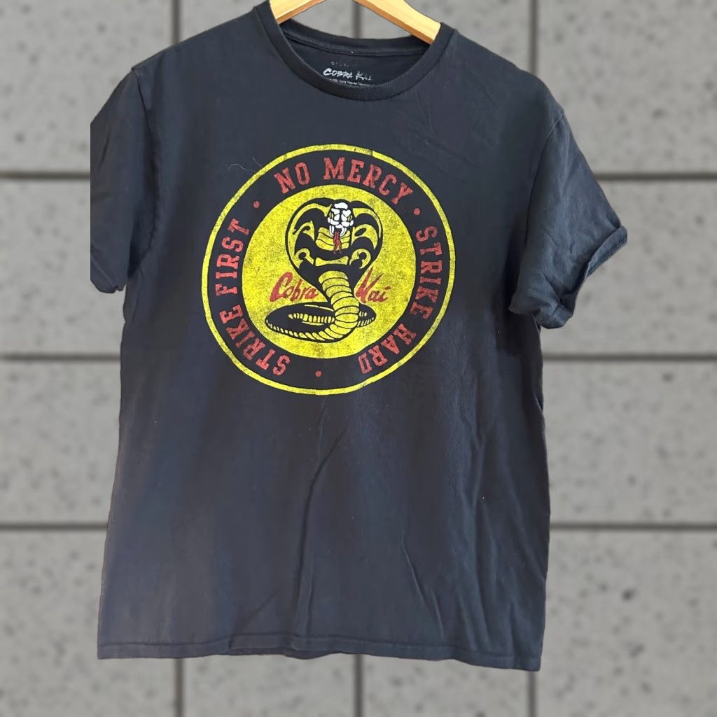 Vintage Cobra Strike Hard No Mercy Tee Medium Black User: Cobra Strike Hard No Mercy Tee Medium Black Size US M / EU 48-50 / 2 - 1 Thumbnail
