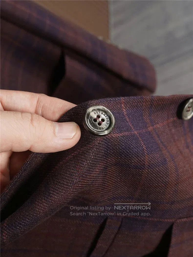 Brunello Cucinelli Brunello Cucinelli Wool Silk Blazer. Size US L / EU 52-54 / 3 - 6 Thumbnail