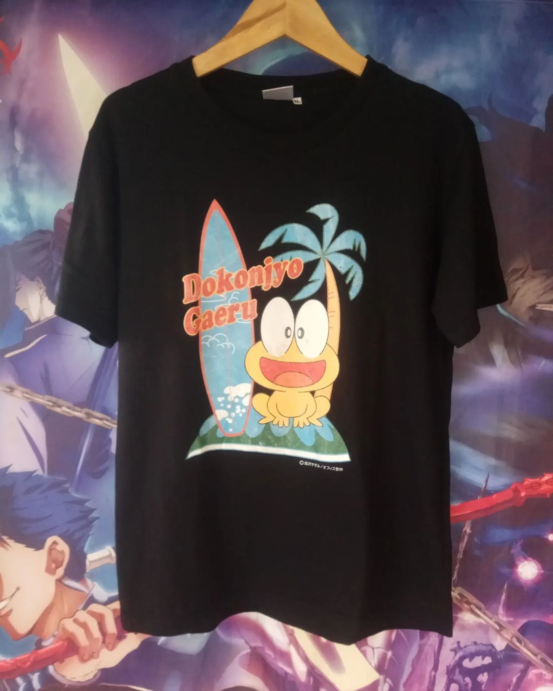 Anime × Japanese Brand × Vintage Vintage Dokonjo Gaeru (Gutsy Frog) Surf Art Anime Tee Size US L / EU 52-54 / 3 - 1 Thumbnail