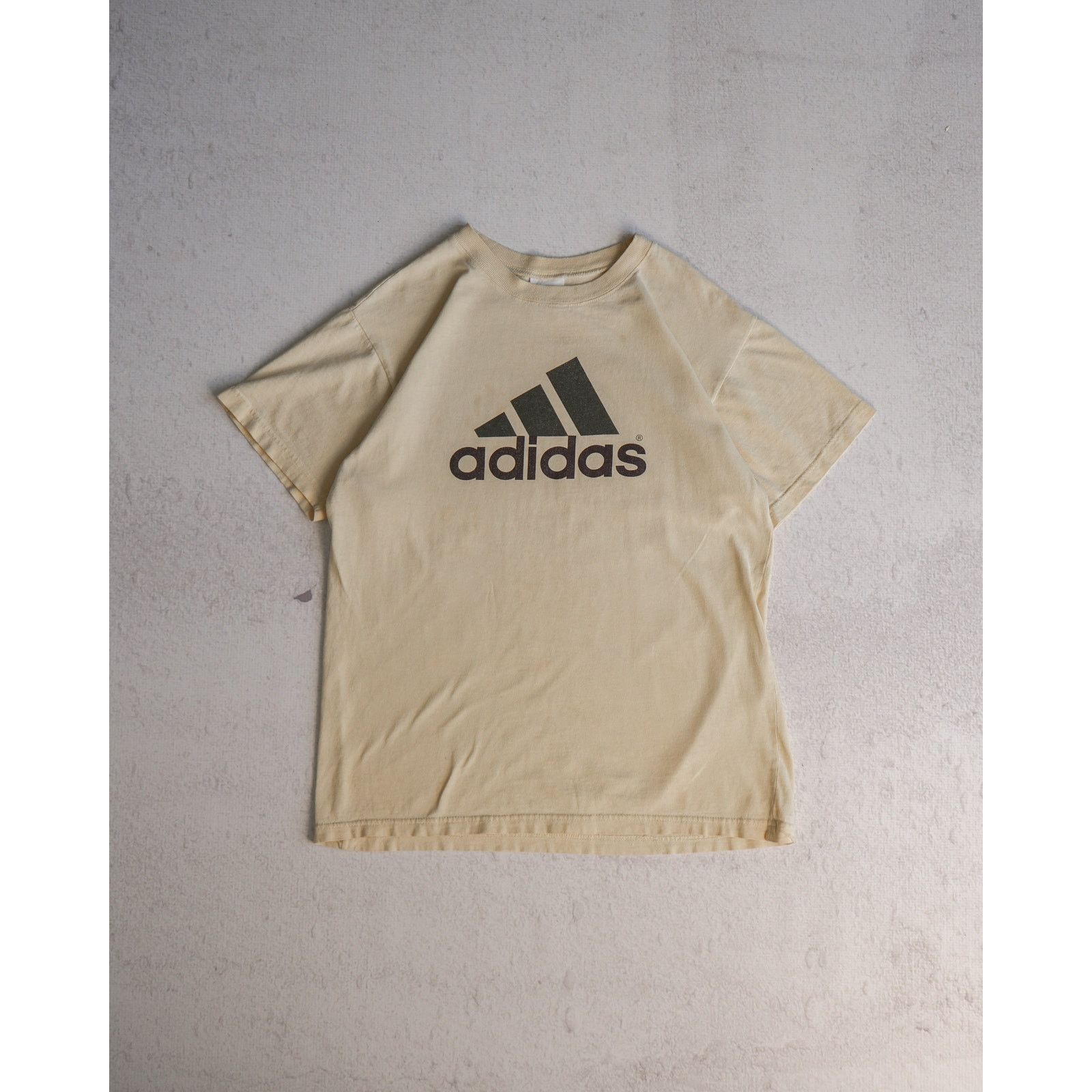 Adidas Vintage 90s Adidas Yellow Regular T-Shirt - Men's Medium Size US M / EU 48-50 / 2 - 1 Thumbnail