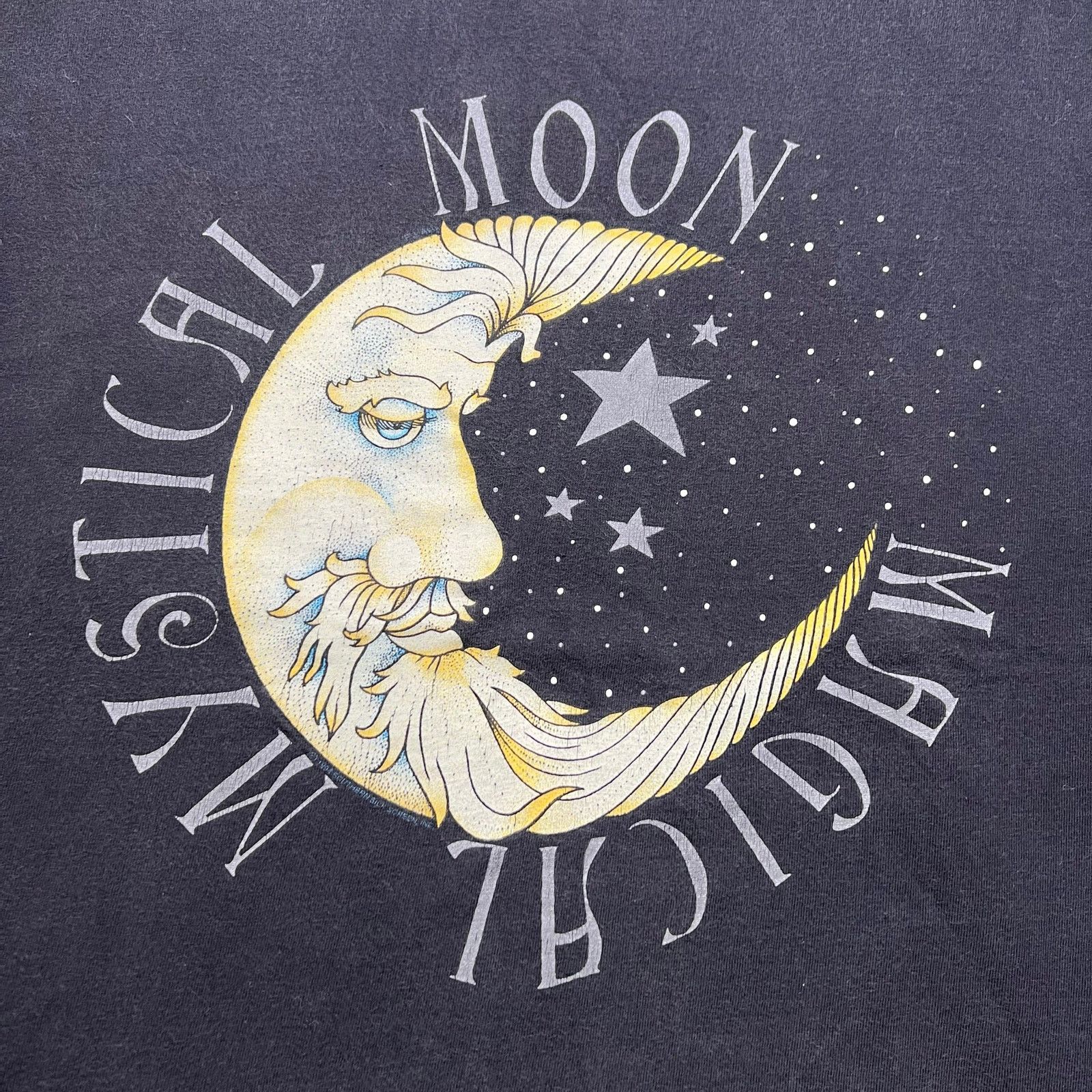 Hanes Vintage Mystic Moon Magical T Shirt XXL Celestial Tee 90s Size US XXL / EU 58 / 5 - 3 Thumbnail