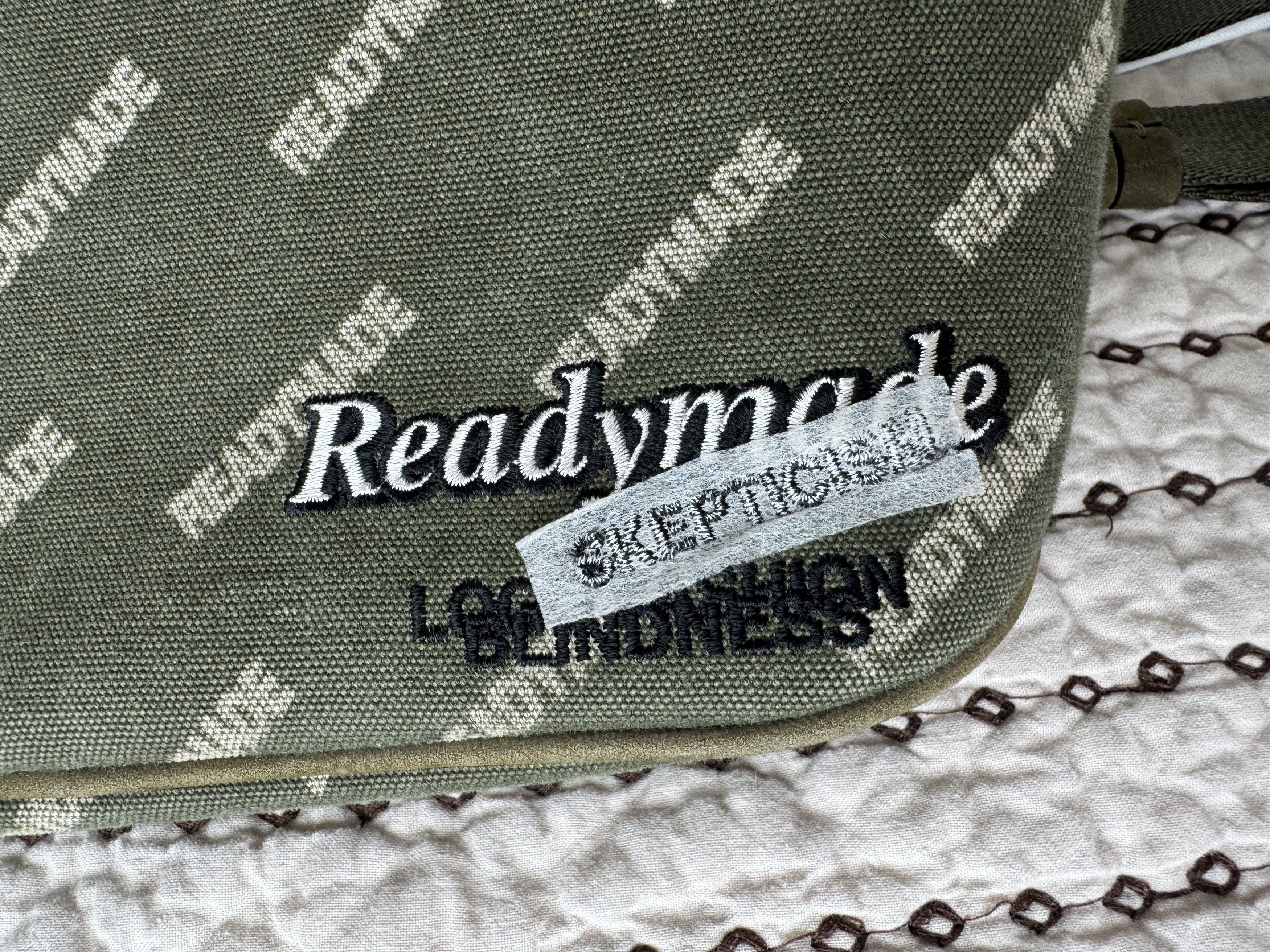 READYMADE READYMADE EMBROIDERED LOGO WAIST BAG GREEN OS Size ONE SIZE - 3 Thumbnail