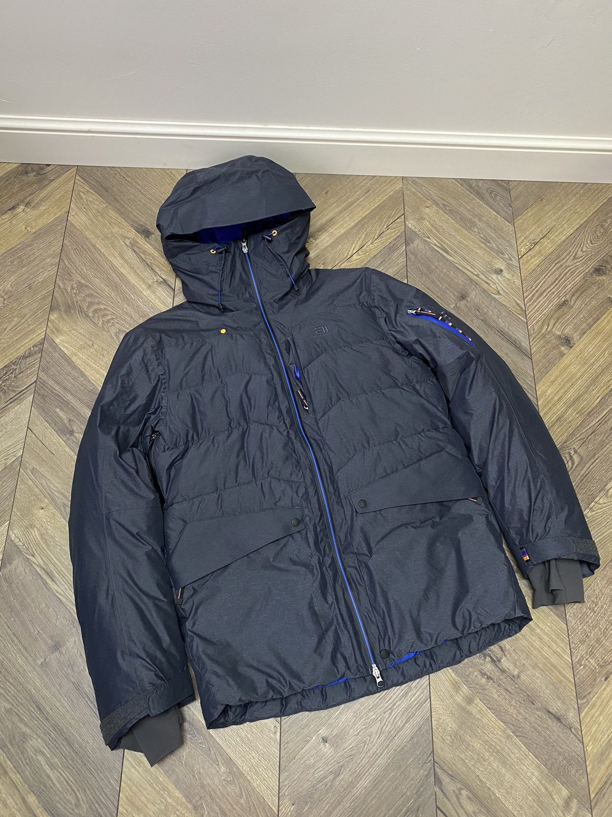 Designer × Vintage Vintage Elevenate Montana Jacket Navy Size US L / EU 52-54 / 3 - 3 Thumbnail