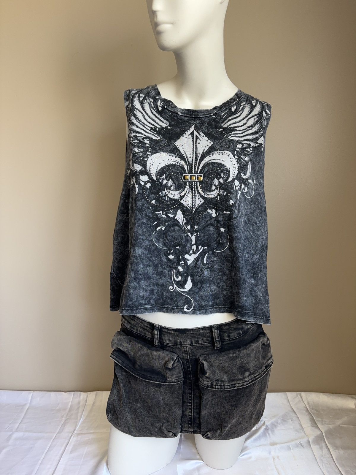 Vintage Printed washed vintage tank top Size ONE SIZE - 1 Thumbnail