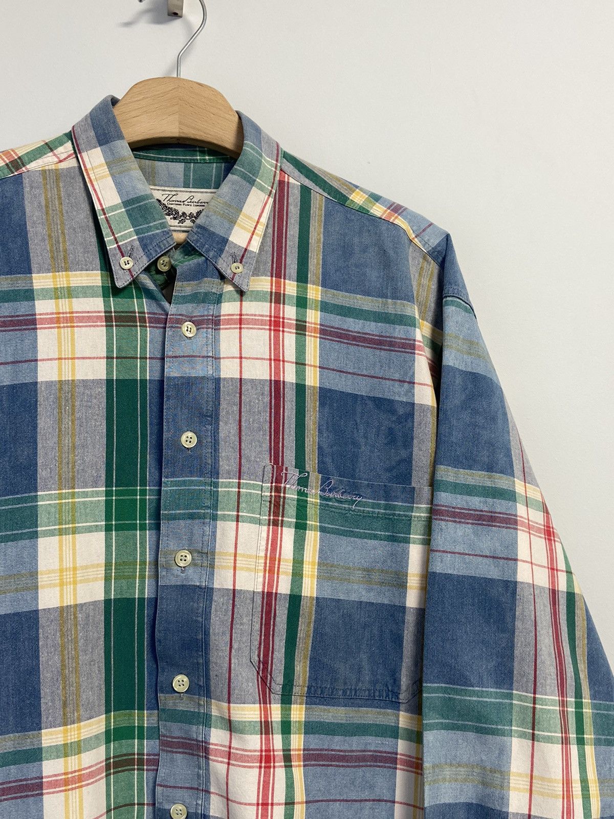 Burberry Thomas Burberry Button Up Shirt Size US L / EU 52-54 / 3 - 2 Thumbnail