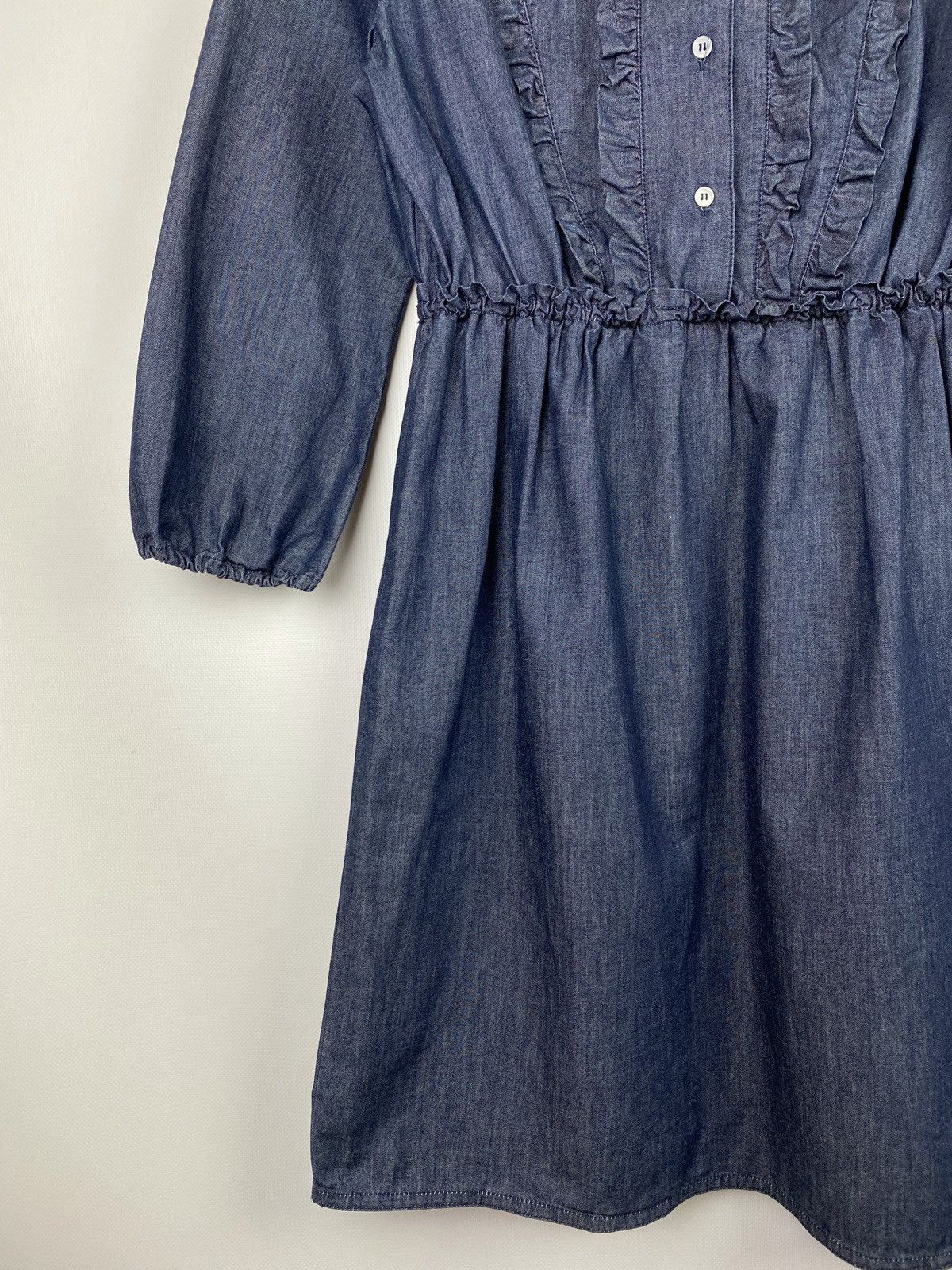 Miu Miu Miu Miu ladies long sleeve denim shirt dress size 40 blue Size S / US 4 / IT 40 - 10 Thumbnail