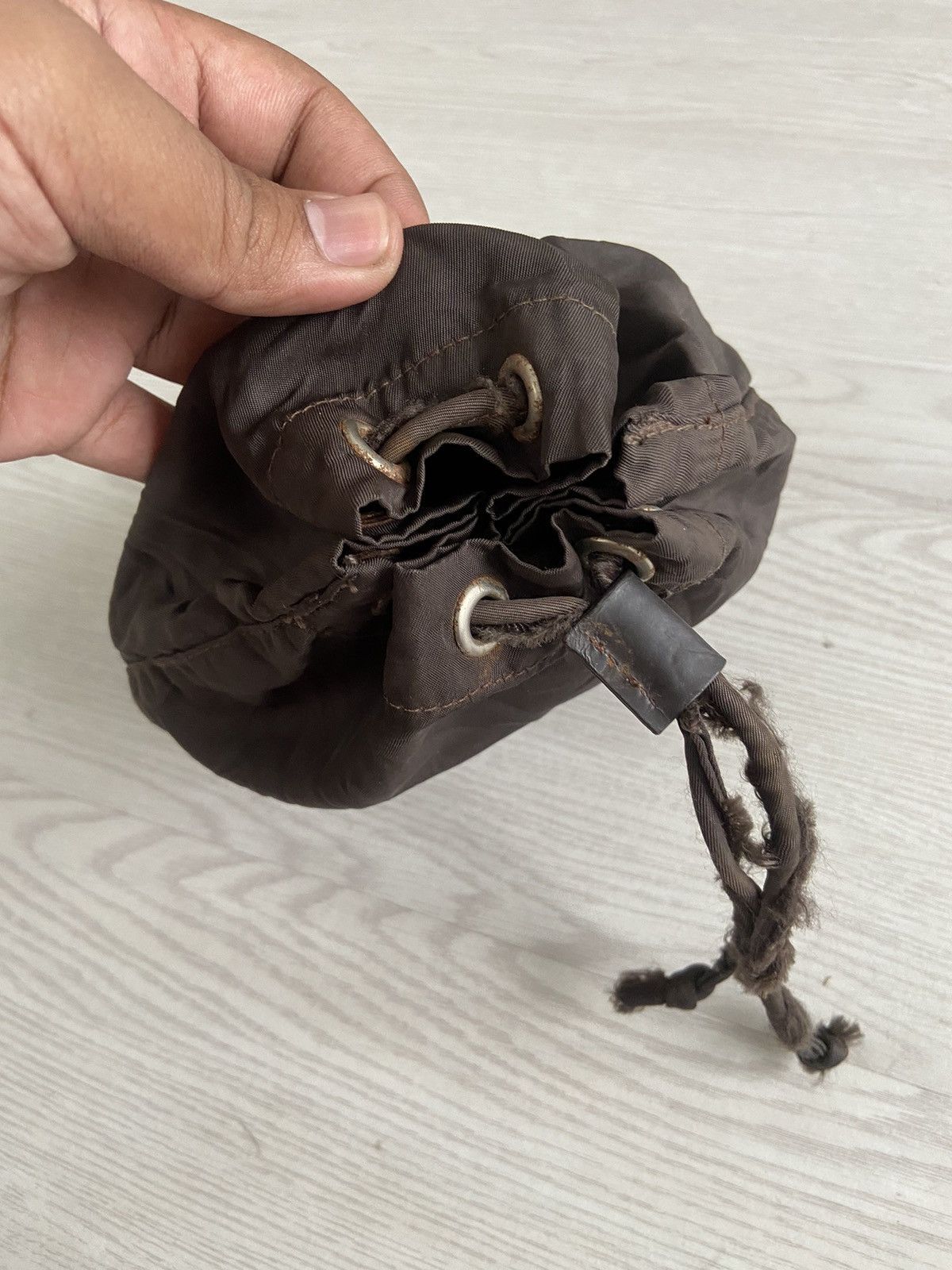 Prada Vintage Prada Purse Pouch Coin Nylon Rucksack Bag Size ONE SIZE - 6 Thumbnail
