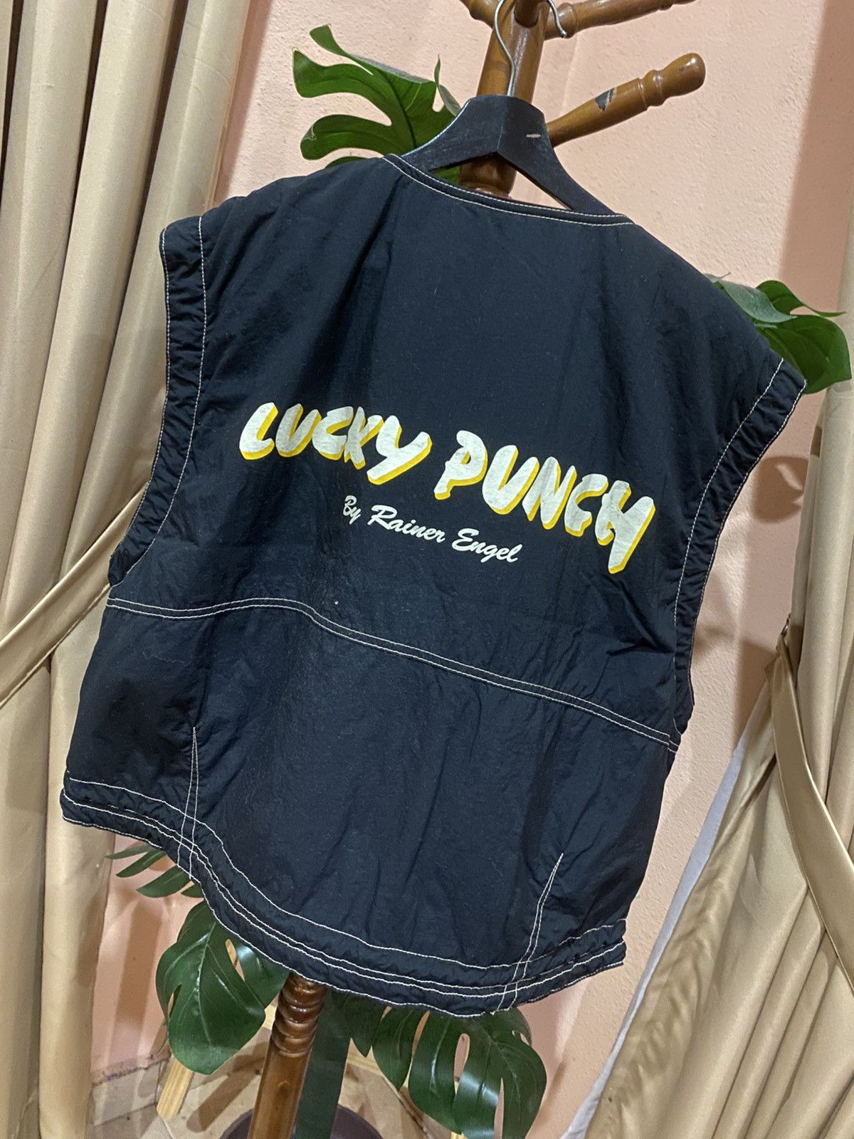 Vintage Lucky Punch by Rainer Engel Black Utility Vest with Patches Size US S / EU 44-46 / 1 - 11 Thumbnail