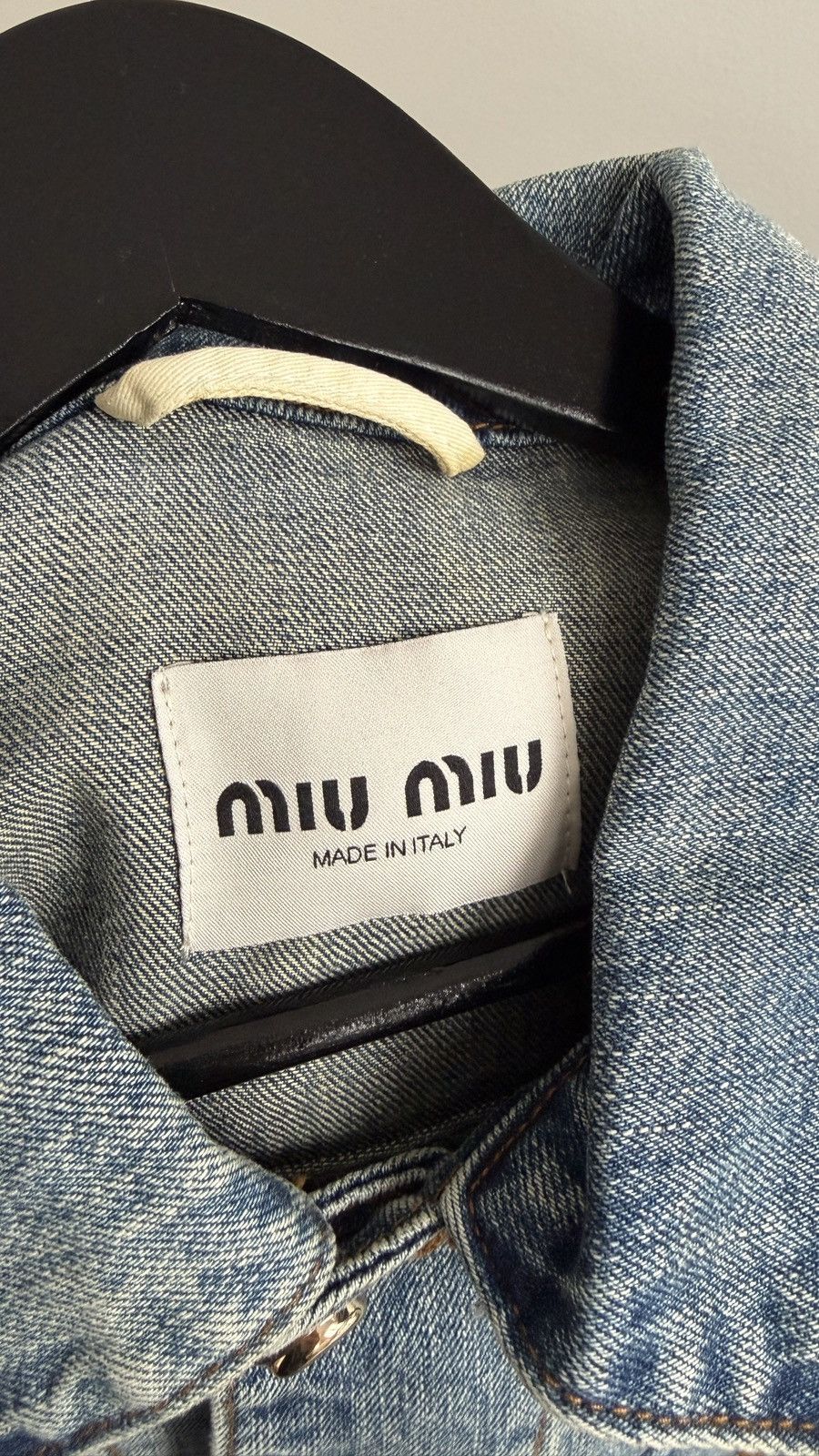 Miu Miu MIU MIU DENIM TRUCKER JACKET Size US L / EU 52-54 / 3 - 9 Thumbnail
