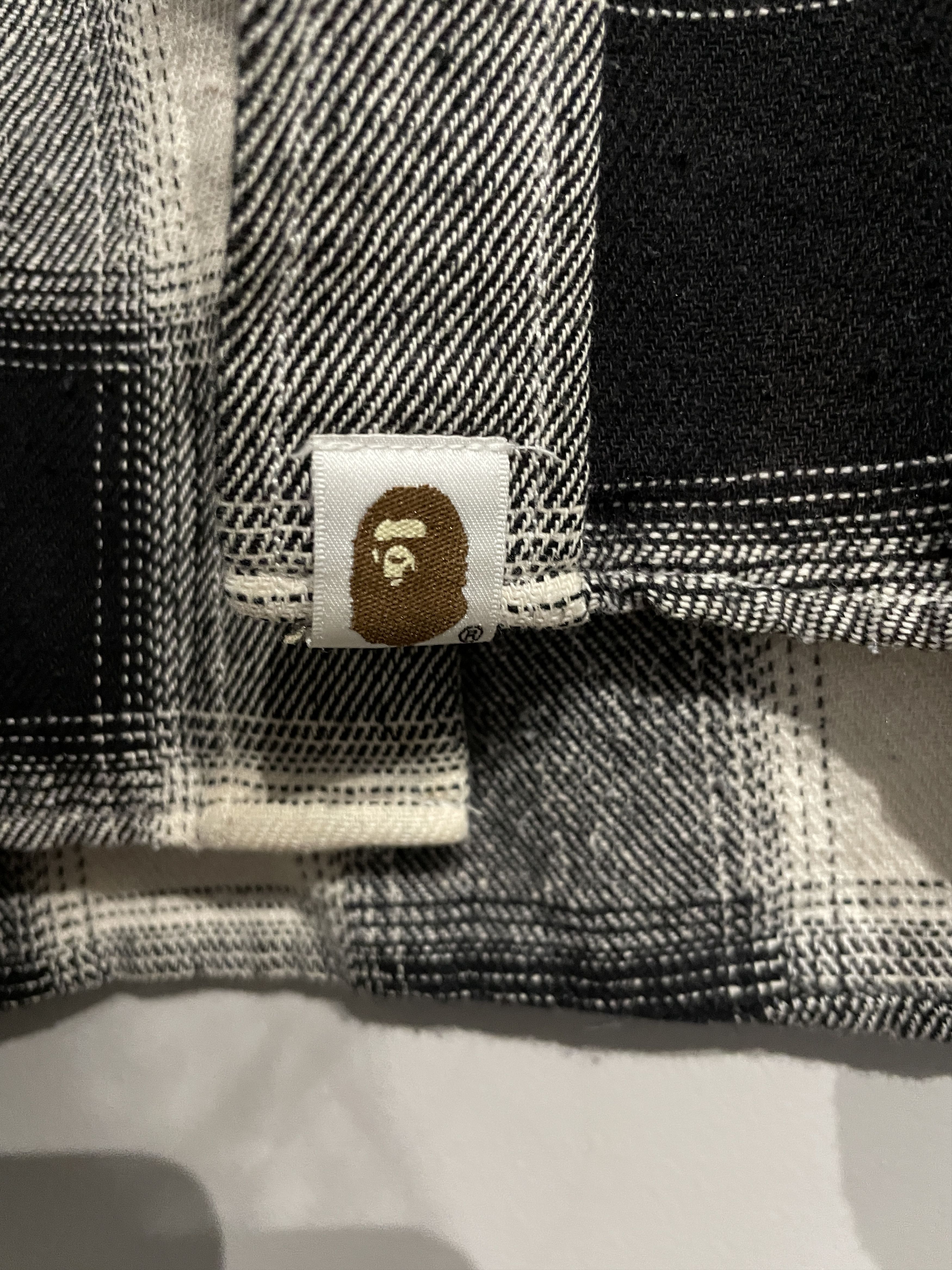 Bape Bape Flannel Black White used Size US L / EU 52-54 / 3 - 3 Thumbnail