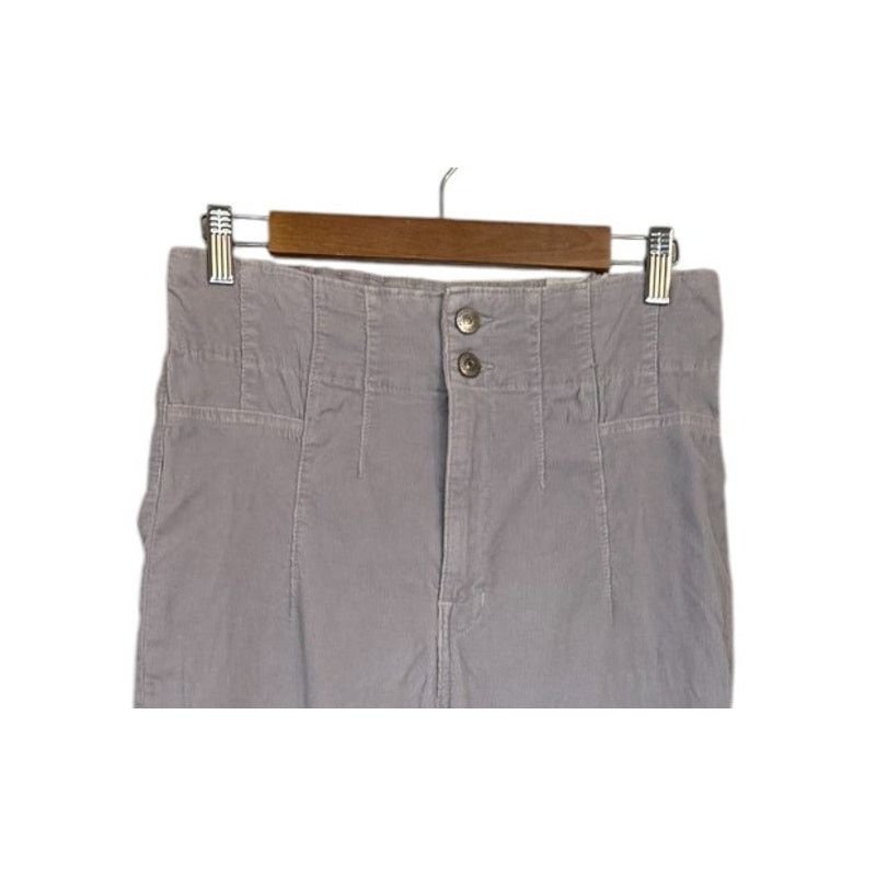 Free People NWT We The Free Pants Women 29 Gray Jayde Corduroy Flare Size 29" - 2 Thumbnail