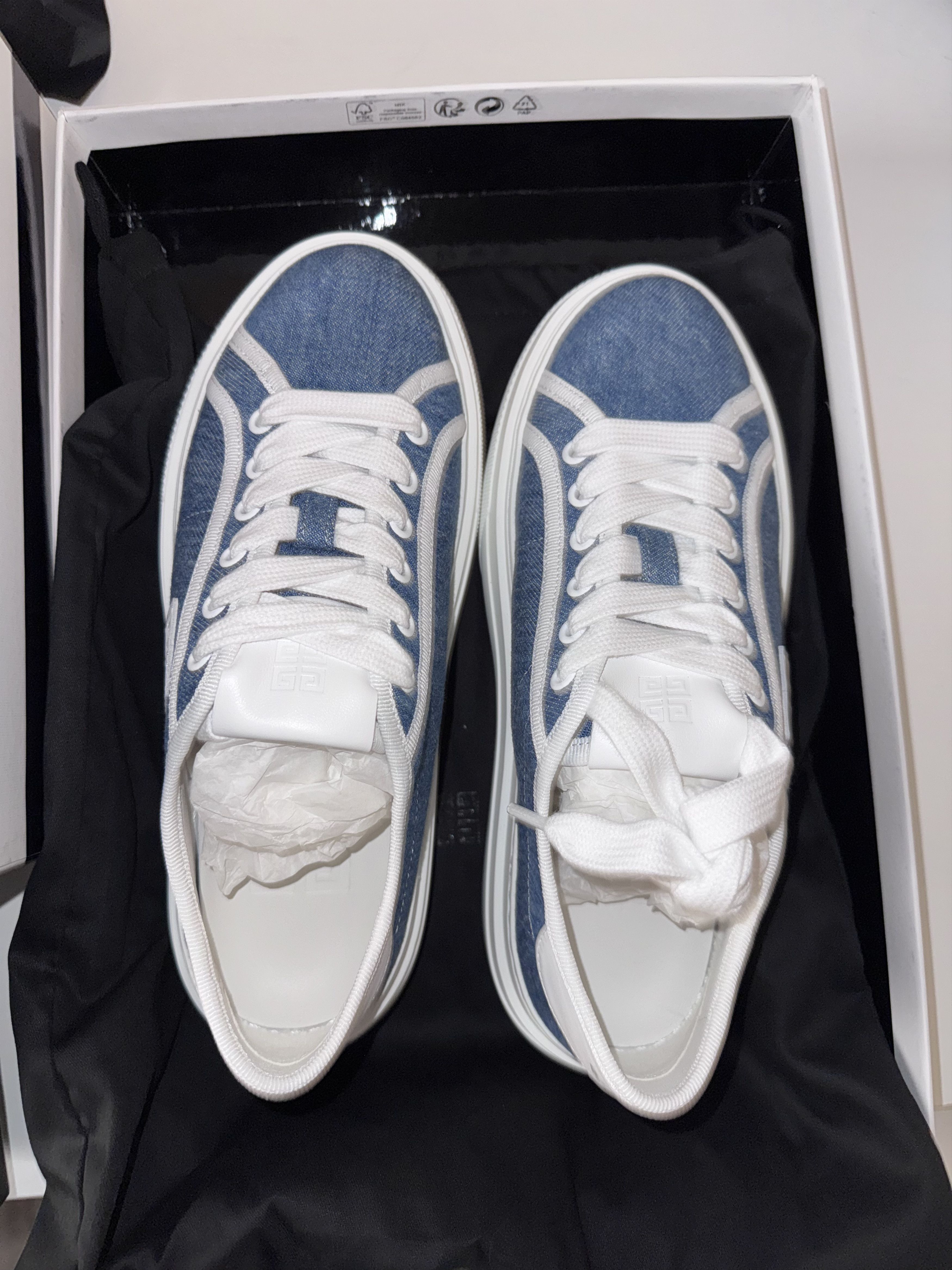 Givenchy Givenchy City Platform (“City Plateform”) Denim Sneakers Size US 6 / IT 36 - 4 Thumbnail