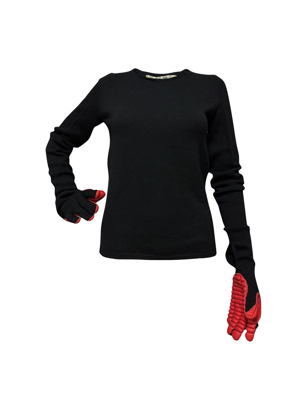 Comme des Garcons COMME DES GARÇONS F/W 2017 Rubber Gloves Knit Sweater Size US XS / EU 42 / 0 - 1 Thumbnail