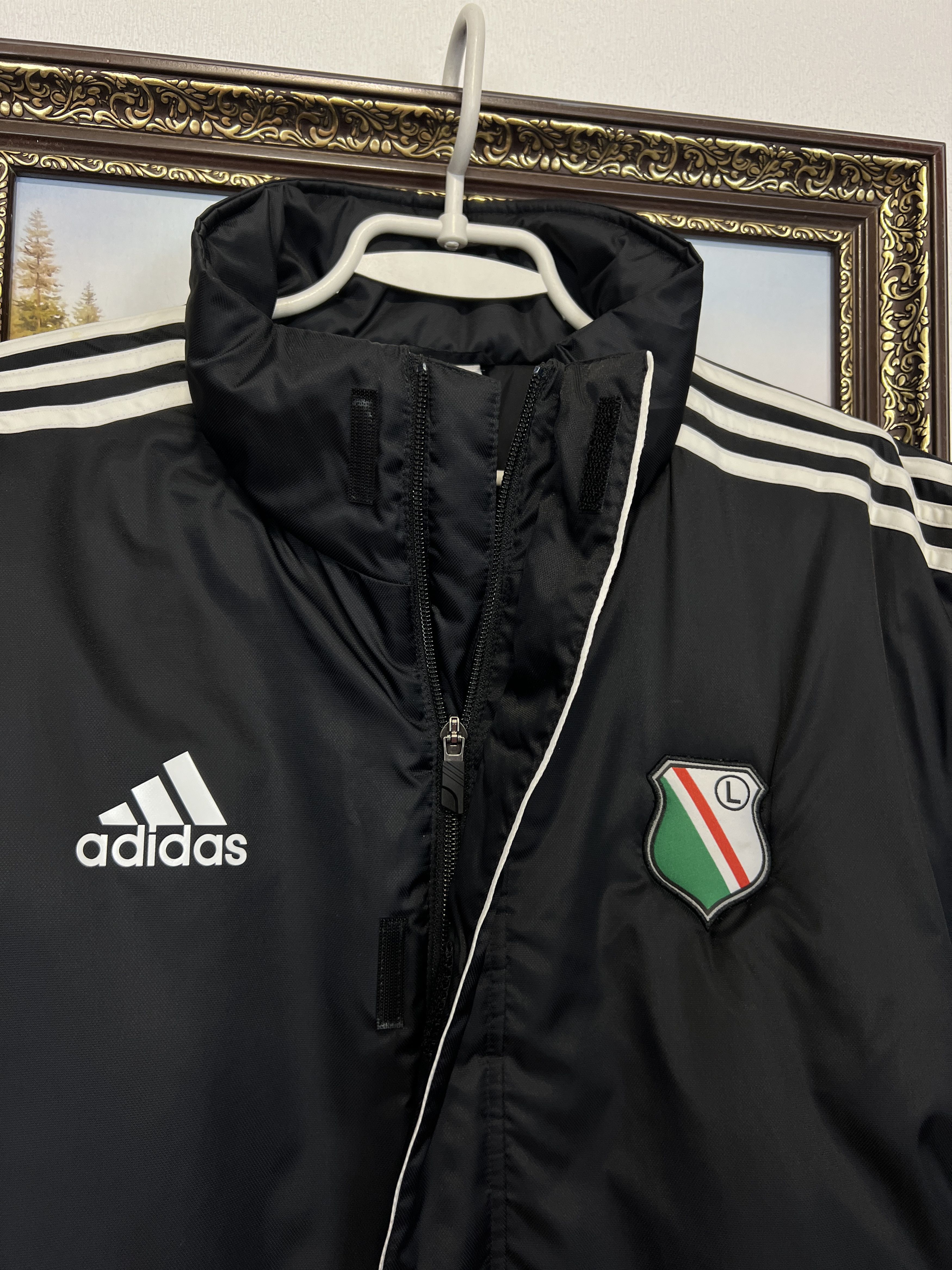 Adidas Vintage Legia Warsaw Football Padded Jacket Soccer Rare Size US M / EU 48-50 / 2 - 3 Thumbnail