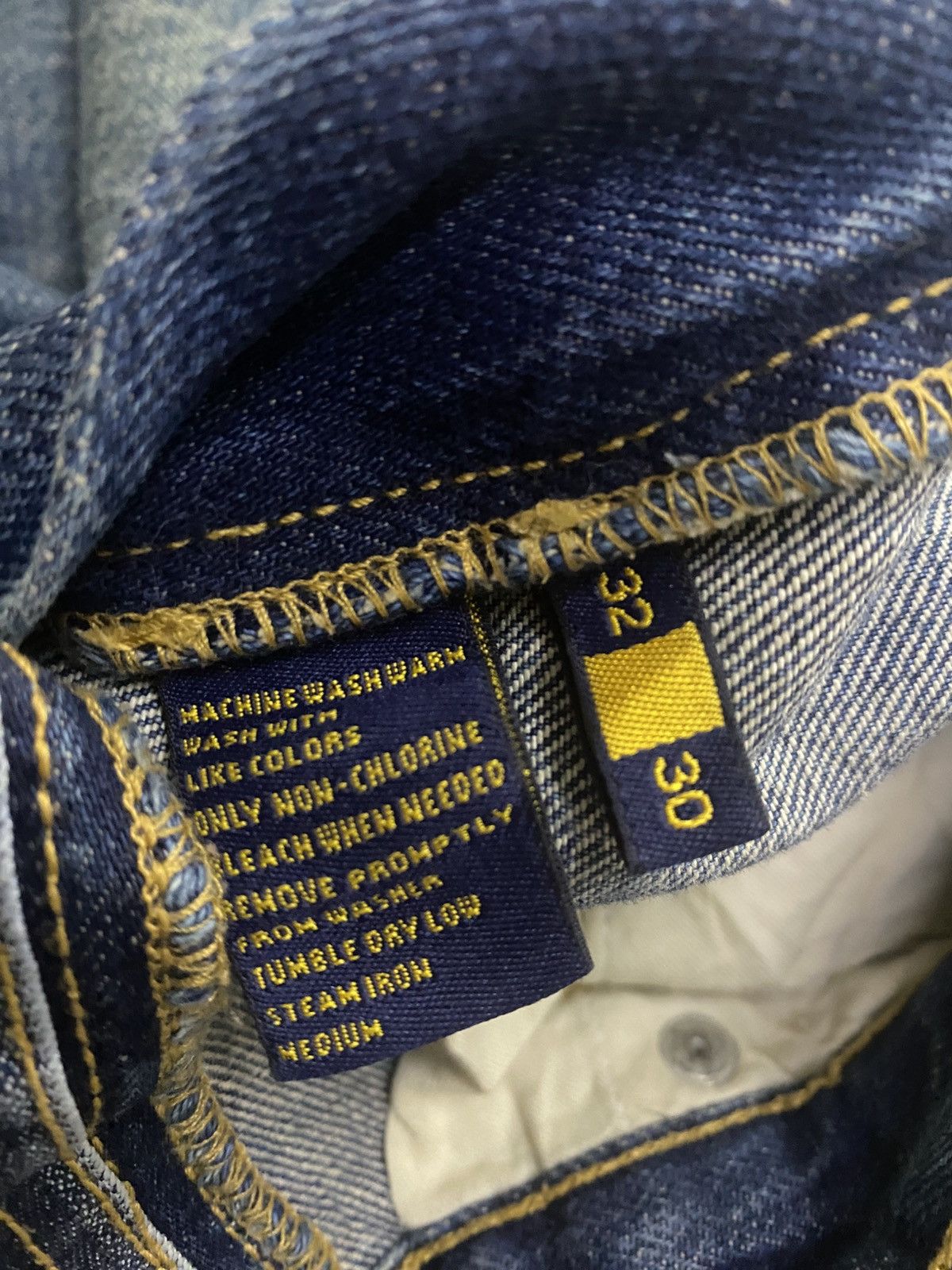 Ralph Lauren × Rugby Ralph Lauren × Vintage Ralph Lauren Rugby Selvedge Denim Size US 32 / EU 48 - 16 Thumbnail