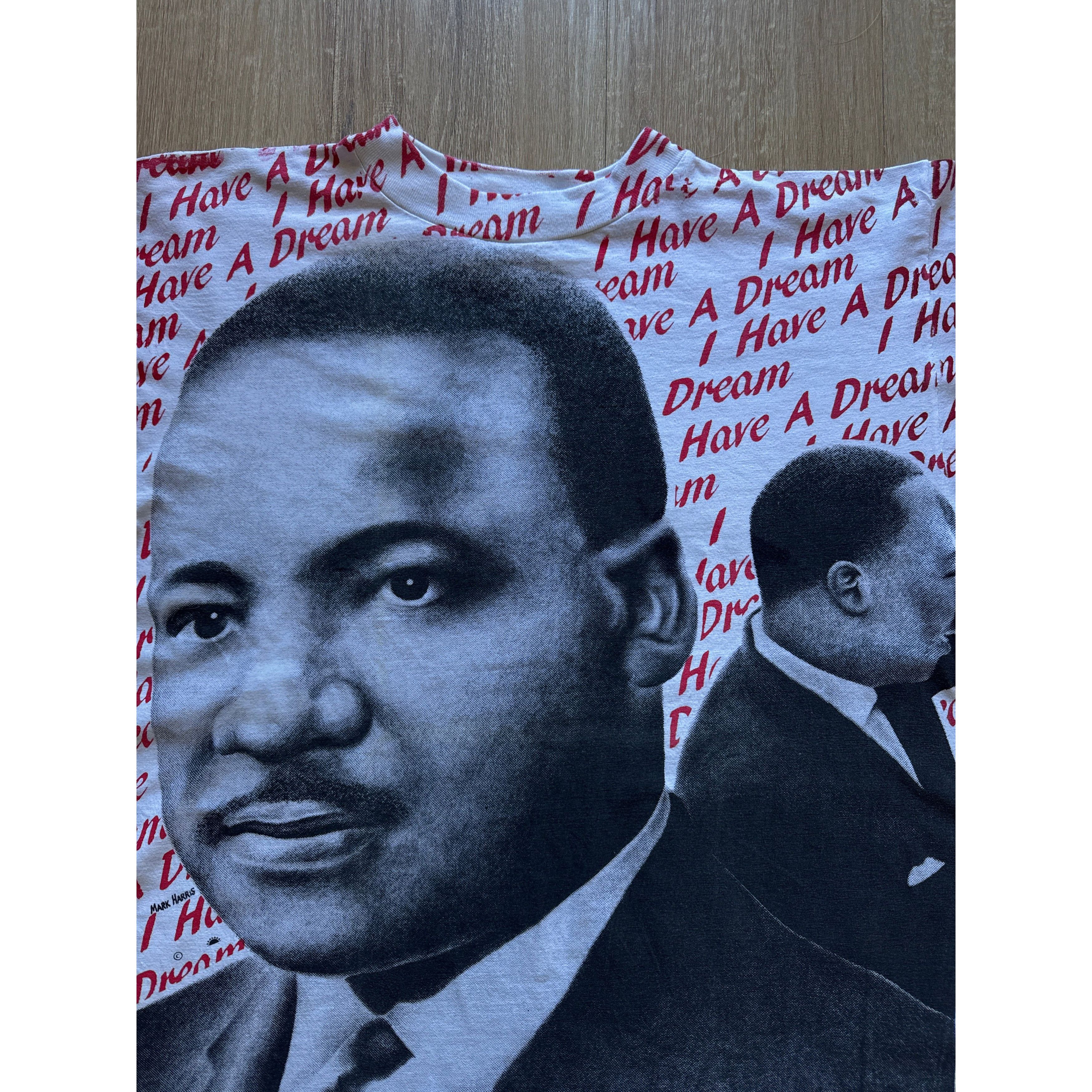 Vintage Vintage Mark Harris Martin Luther King Jr All Over Print Tee Size US L / EU 52-54 / 3 - 3 Thumbnail