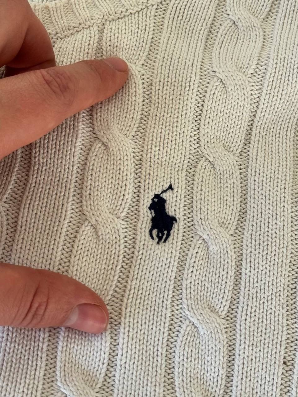 Polo Ralph Lauren Ralph Lauren Women Cable Knit Sweater Size L White Size L / US 10 / IT 46 - 4 Thumbnail