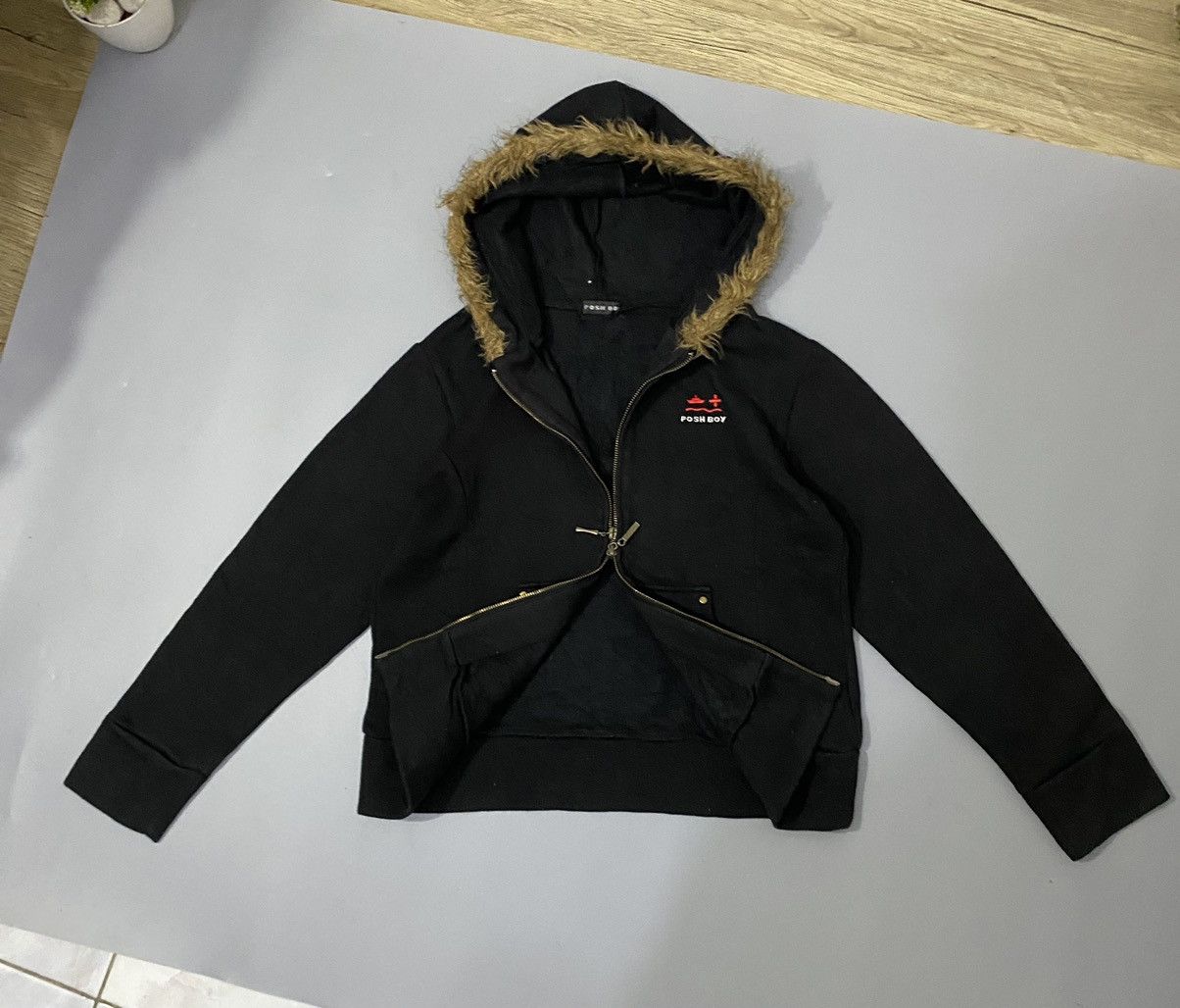 If Six Was Nine × Japanese Brand × Le Grande Bleu (L.G.B.) 💥Japan💥Poshboy Faux Fur Hoodie Zip Lgb ifsix Style Size US M / EU 48-50 / 2 - 5 Thumbnail