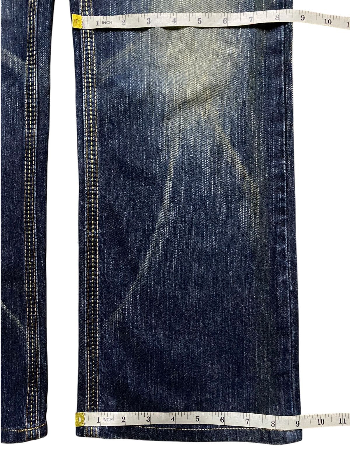 Edwin Vintage Edwin XVS Mud Wash Distressed Flare Jeans Size US 32 / EU 48 - 15 Thumbnail