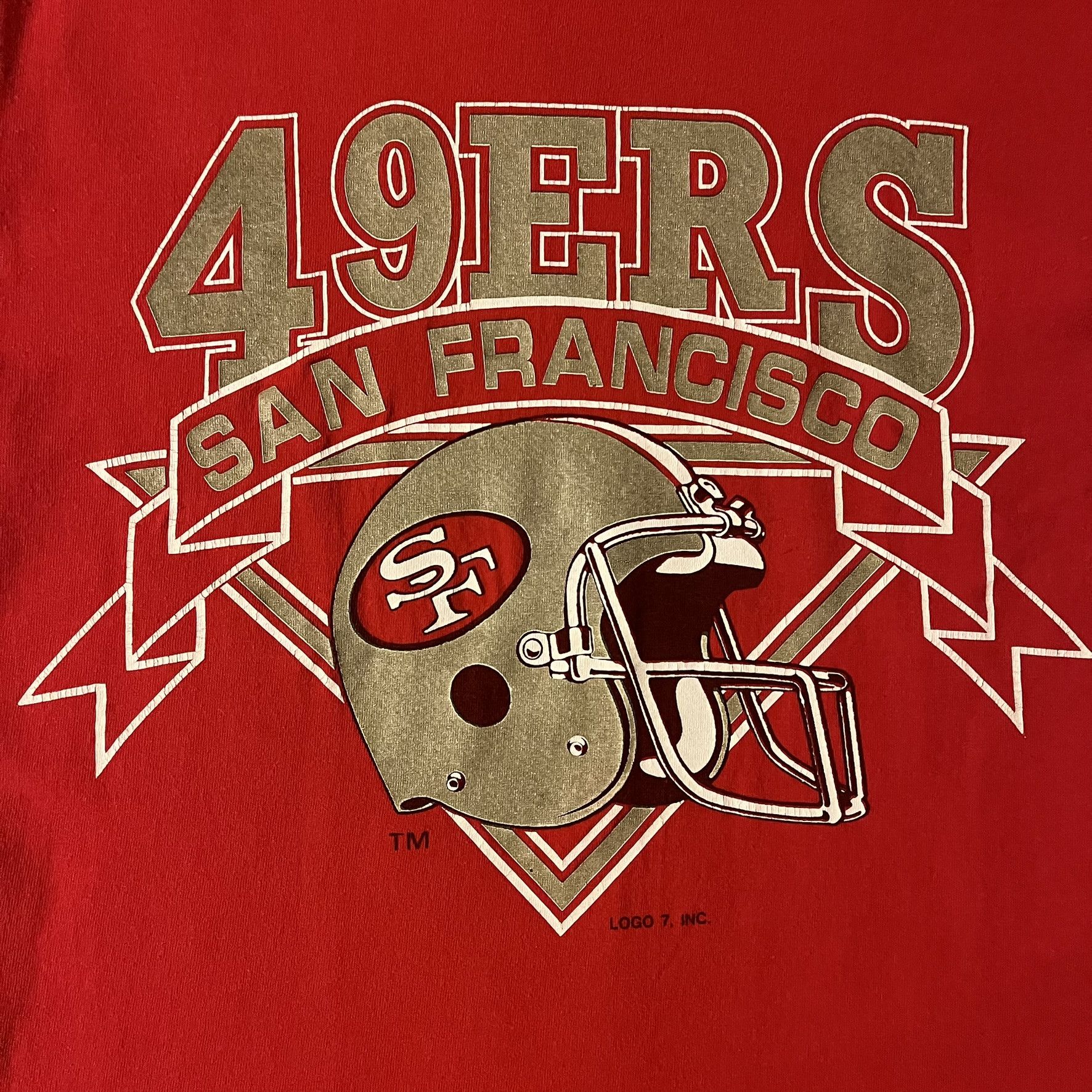 Logo 7 VTG 80s Official Logo 7 49ers San Francisco Sportswear Tee Size US M / EU 48-50 / 2 - 3 Thumbnail