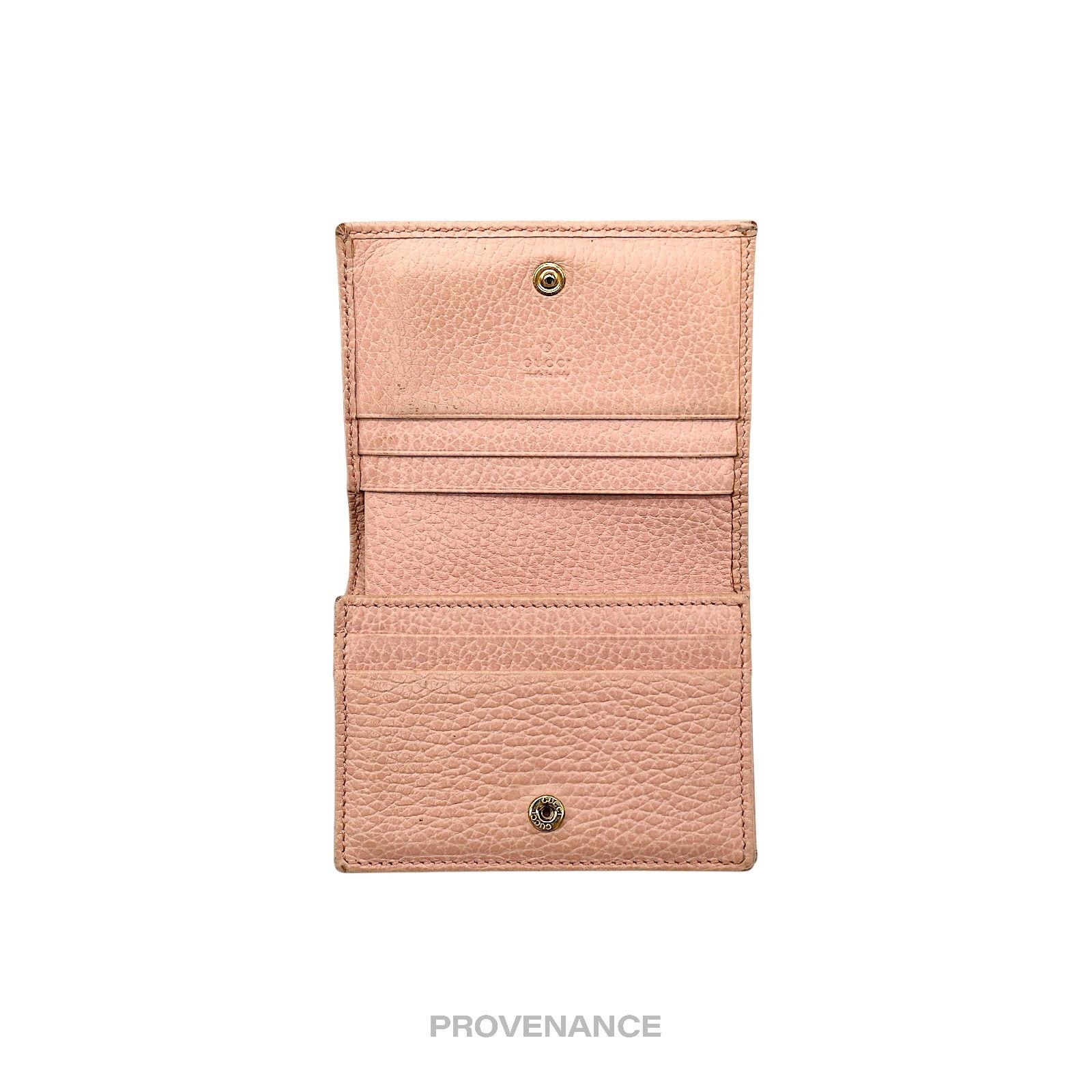 Gucci 🔴 Gucci GG Marmont Card Holder Wallet - Pink Leather Size ONE SIZE - 5 Thumbnail