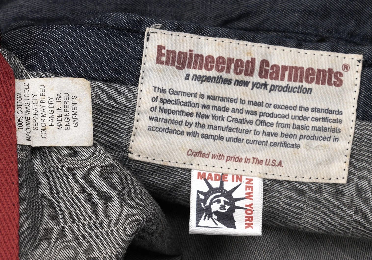 Engineered Garments Cotton Denim Work Shirt Indigo Size M Size US M / EU 48-50 / 2 - 15 Thumbnail