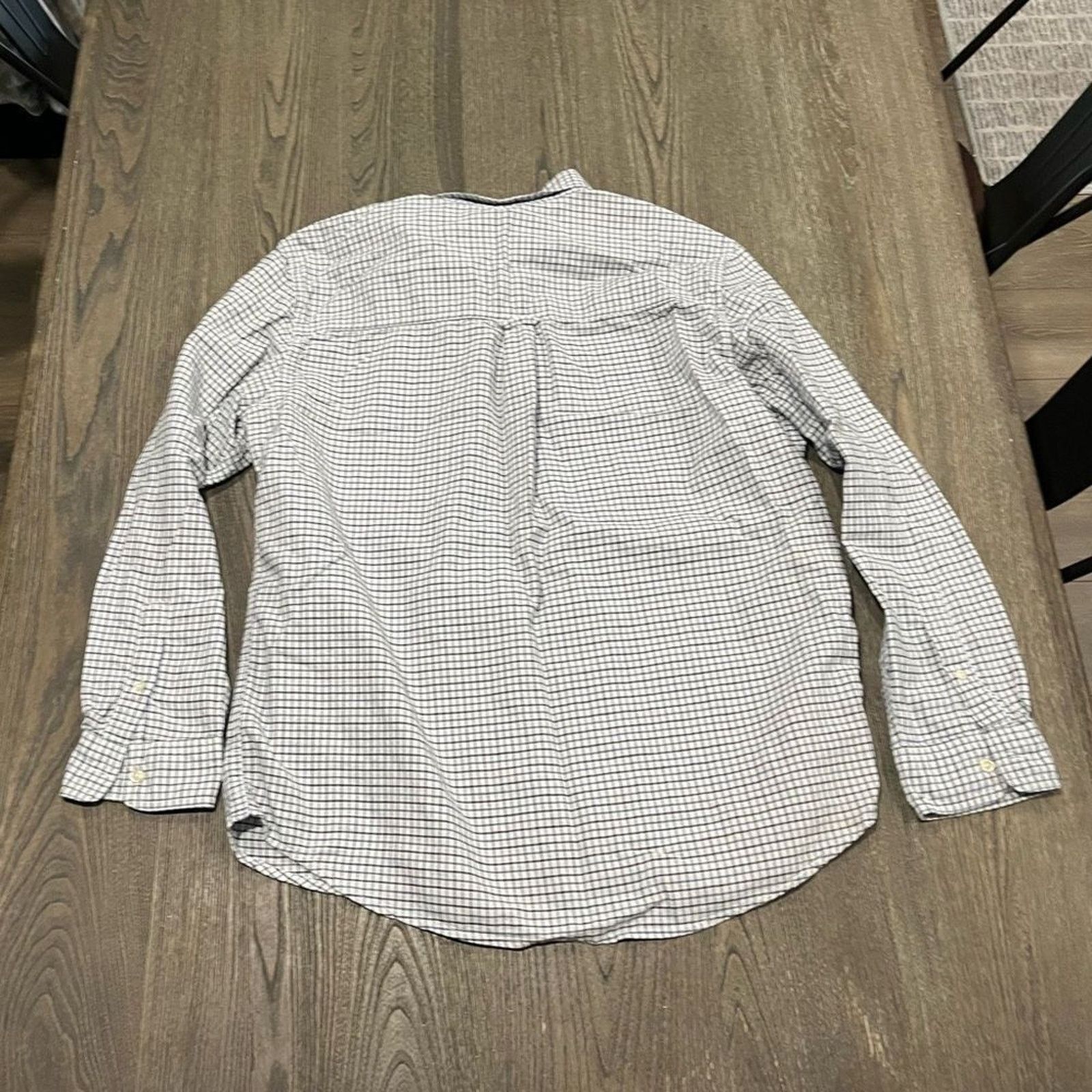 Chaps Chaps White Blue Plaid Button Front Dress Shirt Size L Size US L / EU 52-54 / 3 - 4 Thumbnail